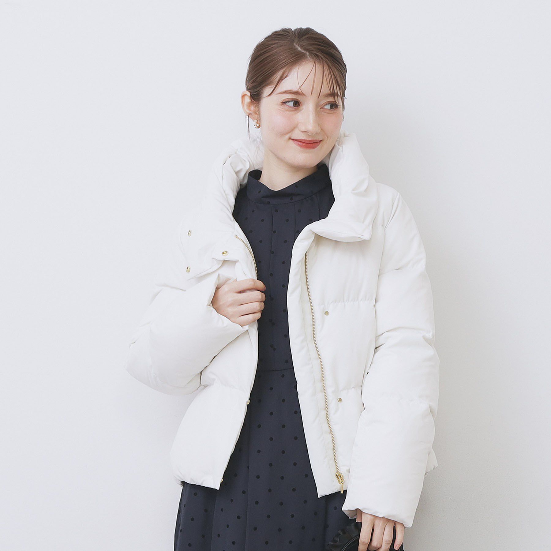 index「KAWADAダウンショートコート【撥水/洗濯機OK/静電気防止裏地】《XS～LL》」|ダウン|アイボリー(804)