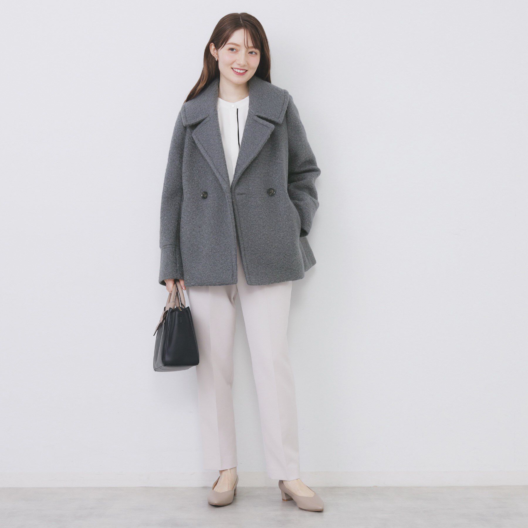 index「ブークレミドルコート【洗える】」|ピーコート|