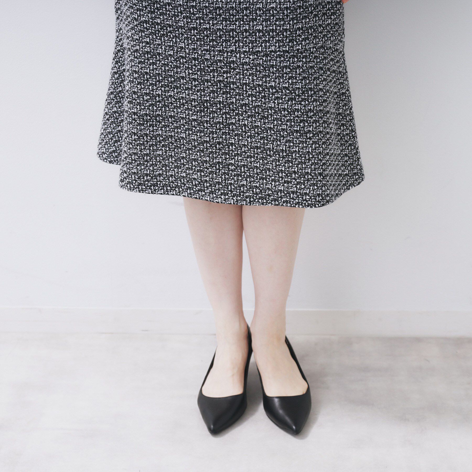 index「《通勤/セットアップ可》フレアツイードスカート【洗濯機OK】」|スカート|