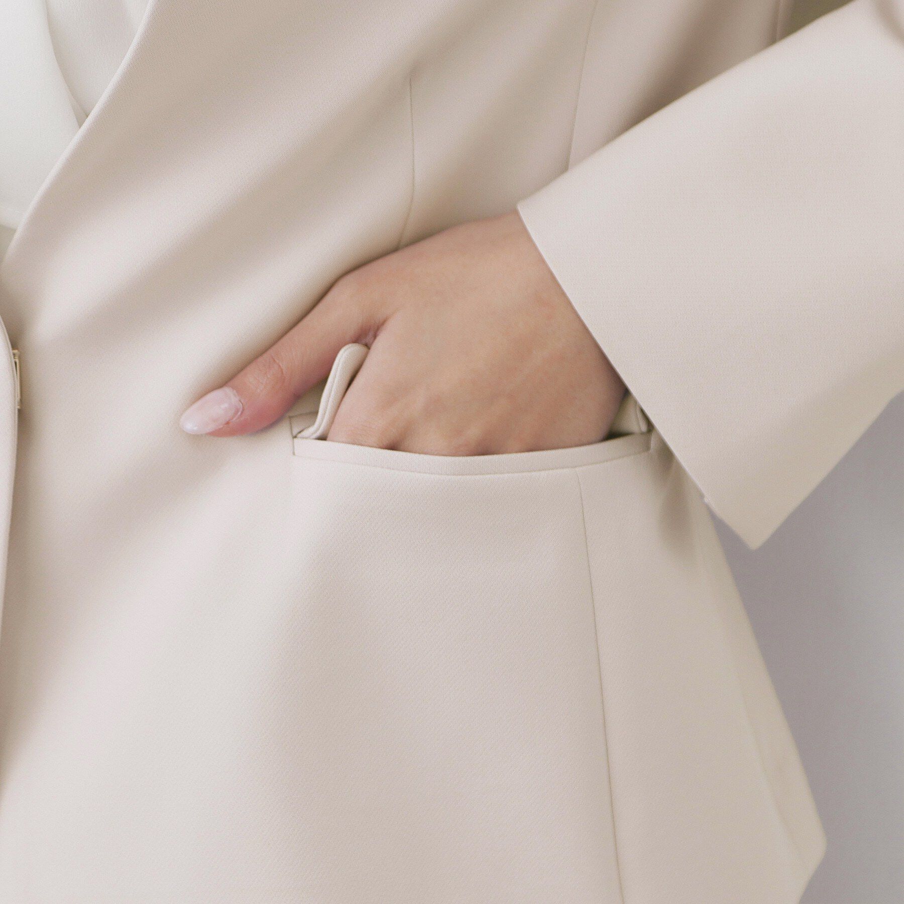 index「ストレッチノーカラージャケット/セットアップ対応【洗濯機OK/防シワ/イージーアイロン】」|ノーカラージャケット|