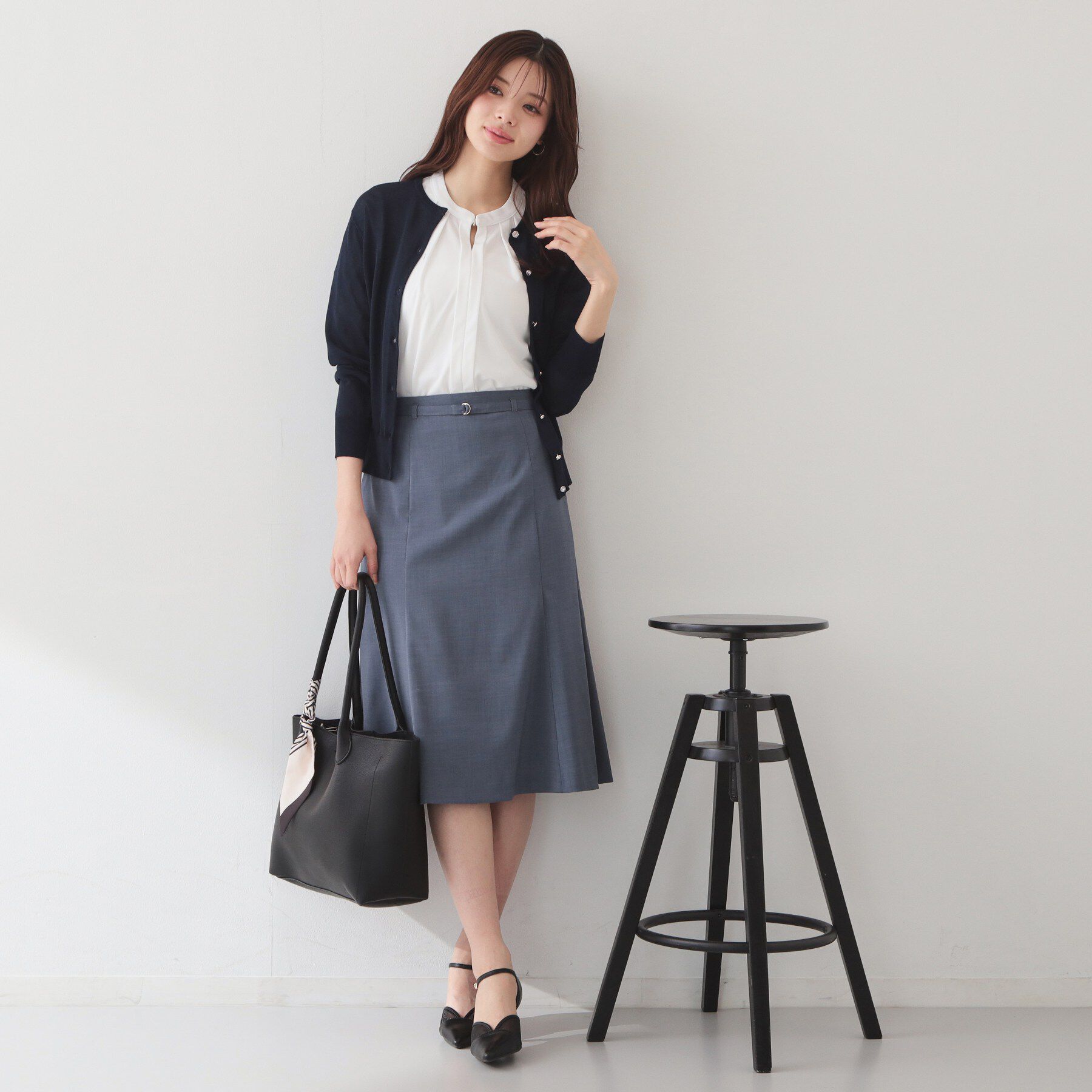 index「接触冷感ビジューボタンカーディガン【洗濯機OK/抗ピリング】」|カーディガン|