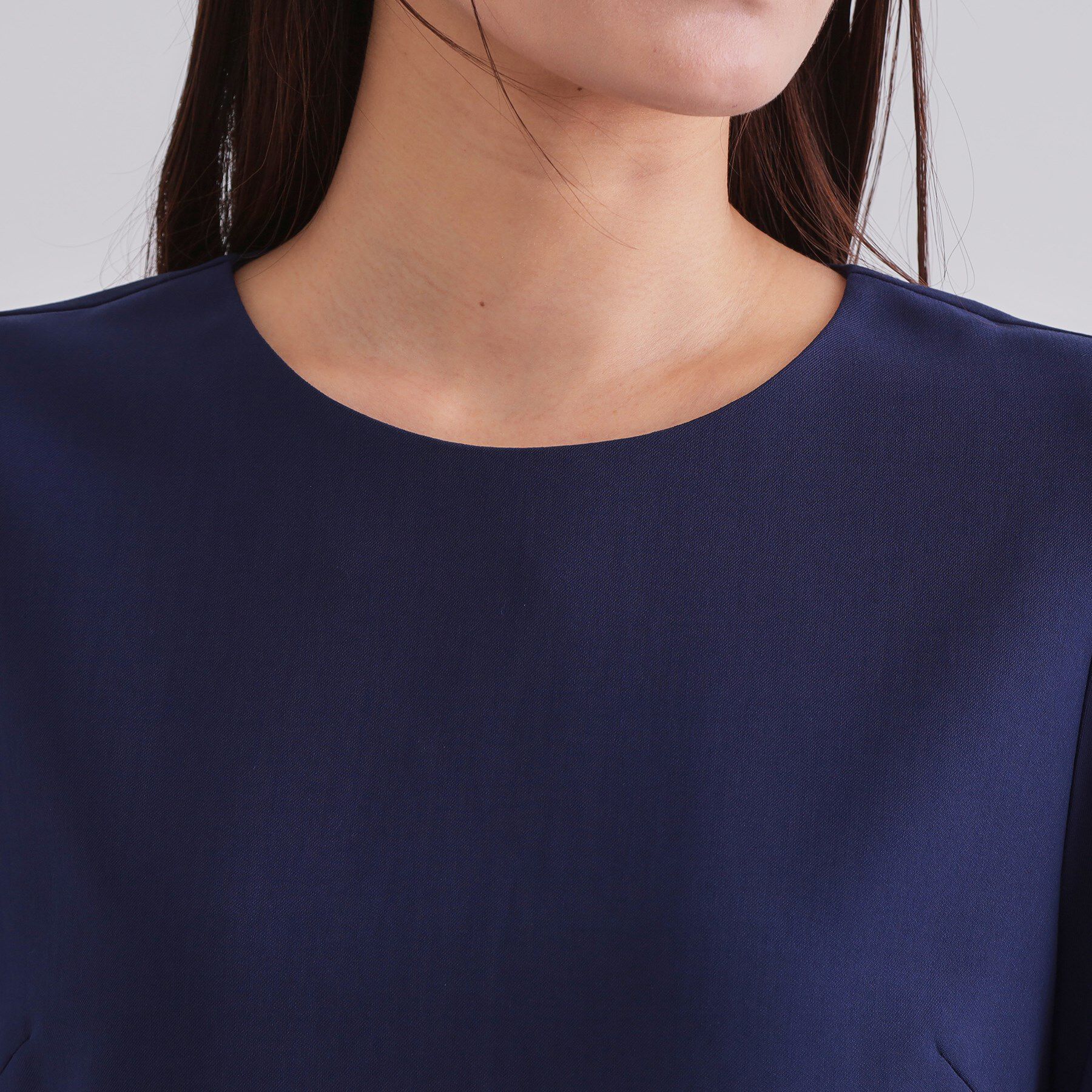 OPAQUE.CLIP「《6色展開》ストレッチペプラムブラウス/セットアップ対応【洗濯機洗い可/防シワ】」|シャツ・ブラウス|