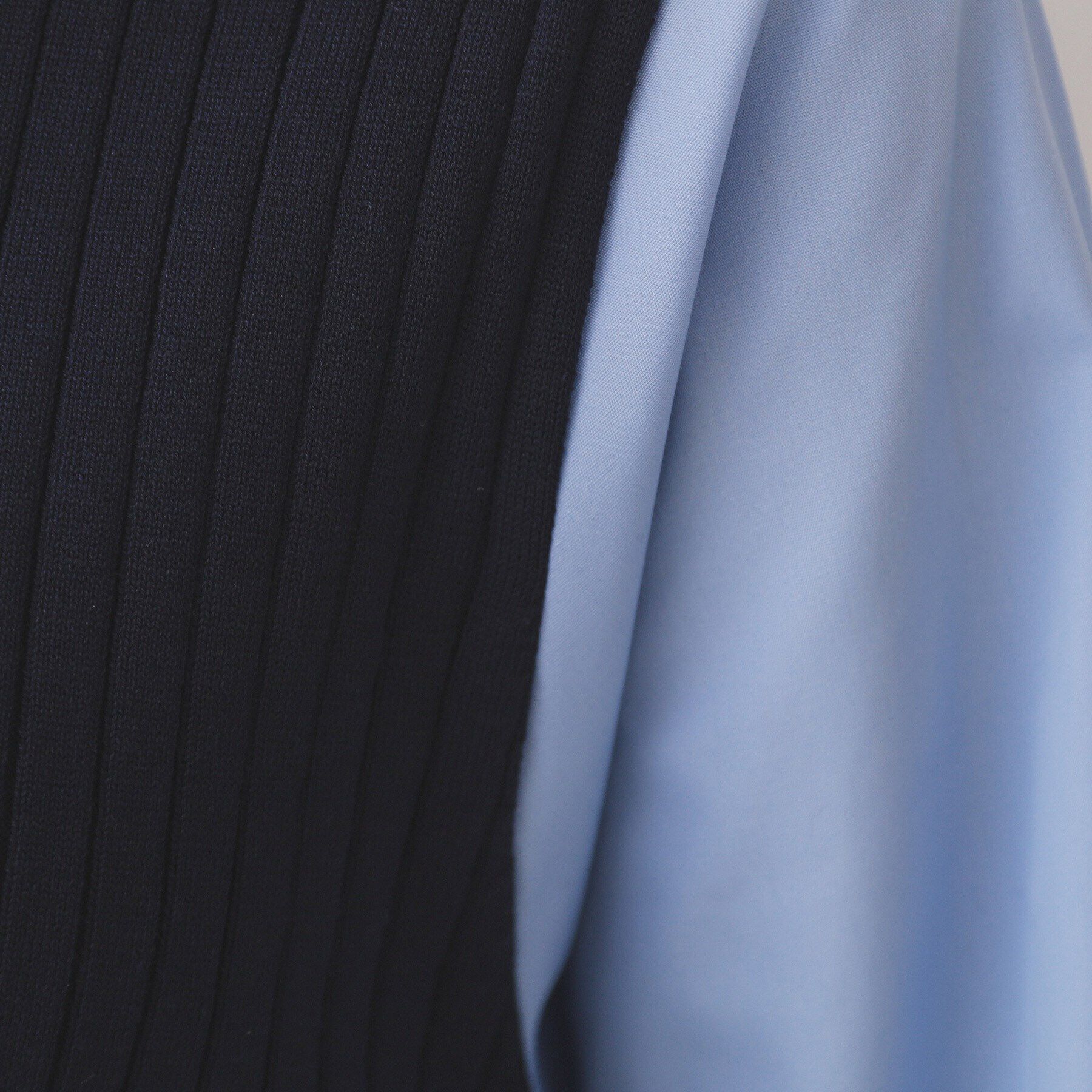 OPAQUE.CLIP「フハクスリーブドッキングニットワンピース【洗濯機洗い可/抗ピル】」|ワンピース|