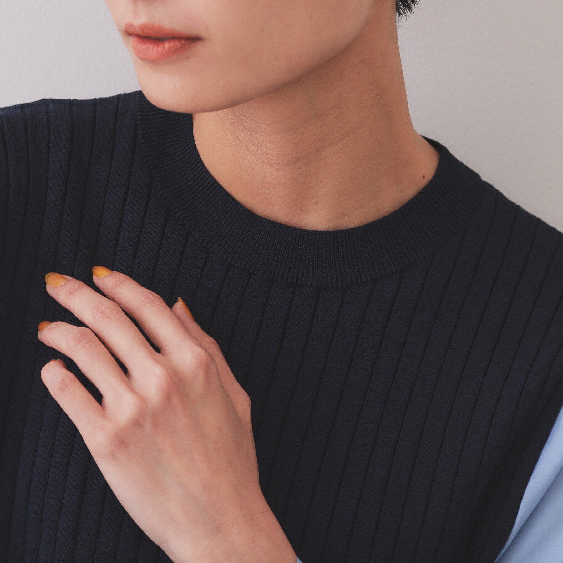 OPAQUE.CLIP「フハクスリーブドッキングニットワンピース【洗濯機洗い可/抗ピル】」|ワンピース|