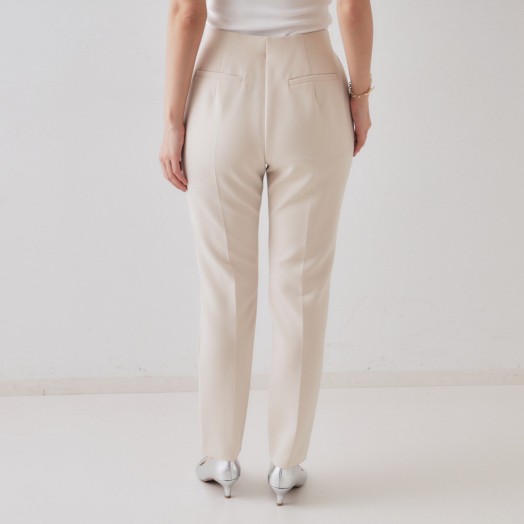 OPAQUE.CLIP「ストレッチ フロントスリットZIPスティックパンツ【洗濯機洗い可】」|その他|