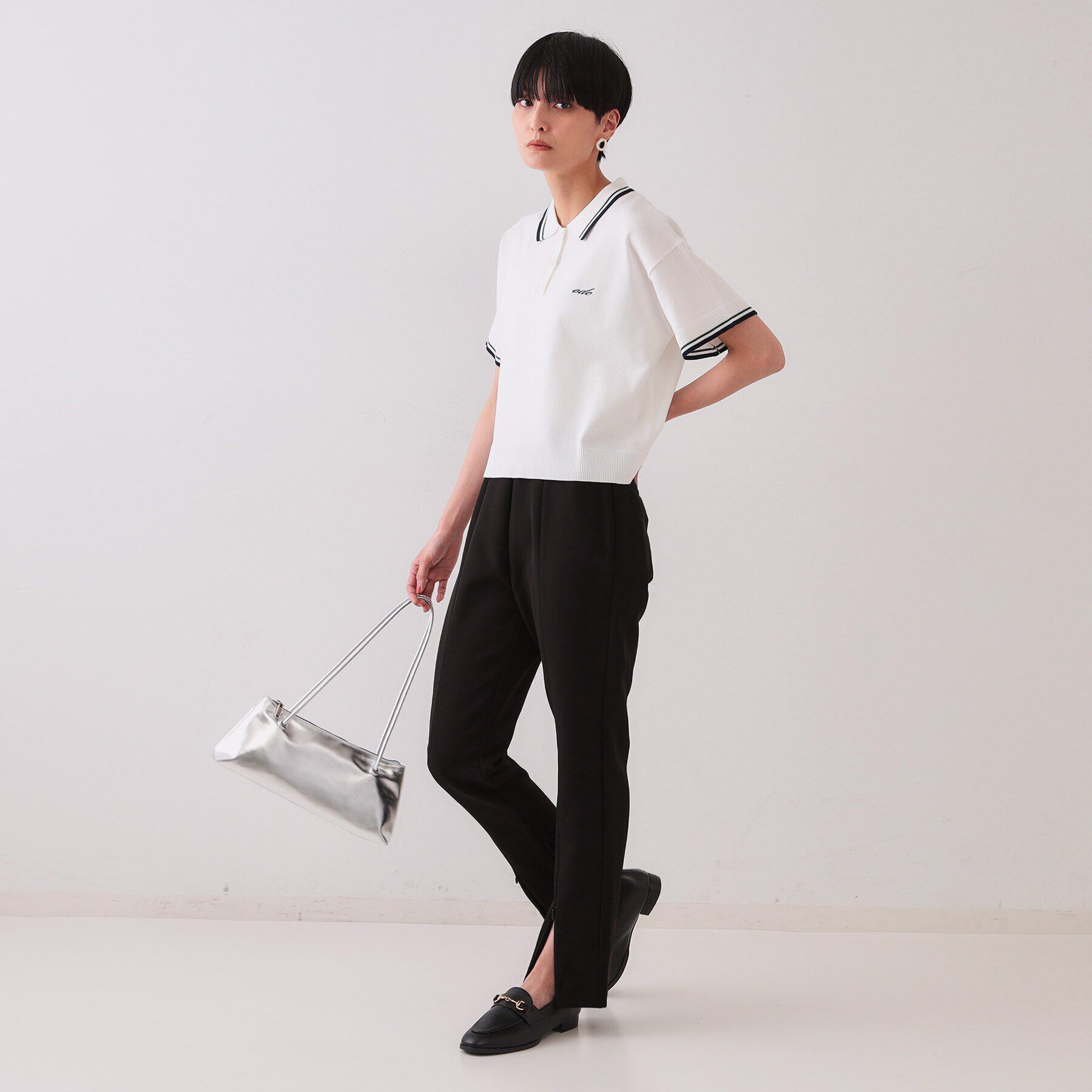 OPAQUE.CLIP「ストレッチ フロントスリットZIPスティックパンツ【洗濯機洗い可】」|その他|