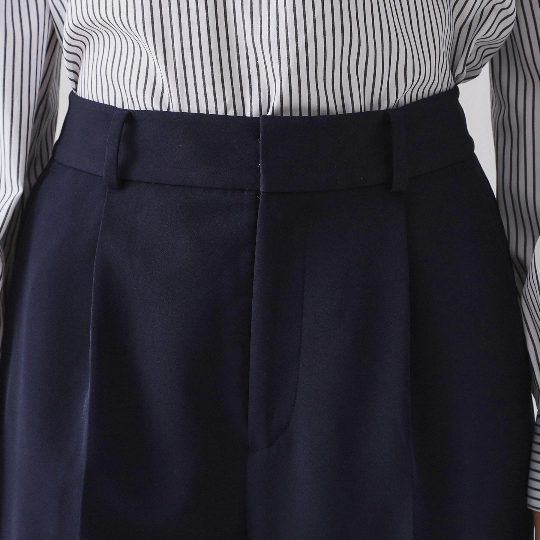 OPAQUE.CLIP「《通勤セットアップ対応》 ワイドパンツダブルクロス【洗濯機OK】」|その他|