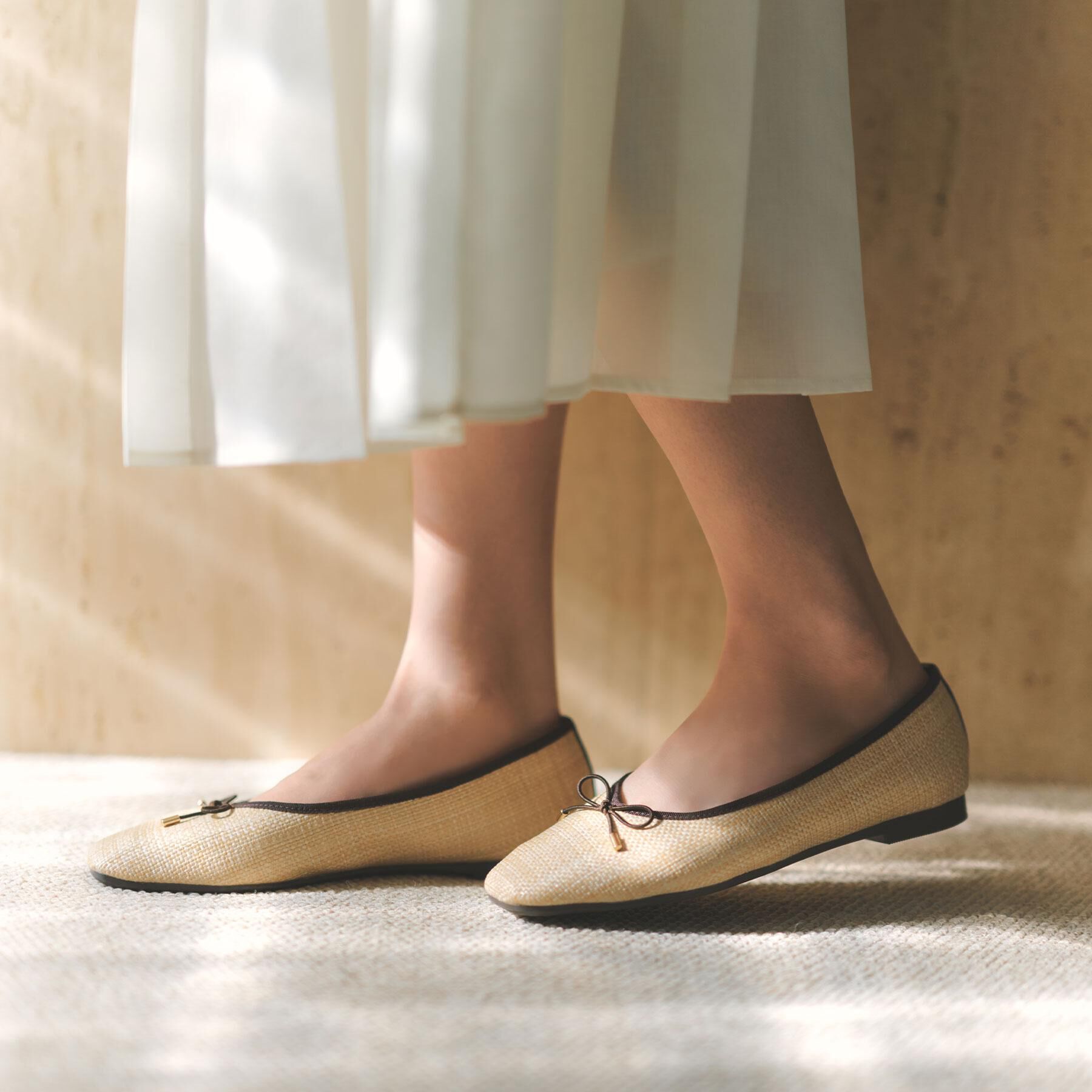 OPAQUE.CLIP「【低反発】フラットバレエシューズ」|パンプス|