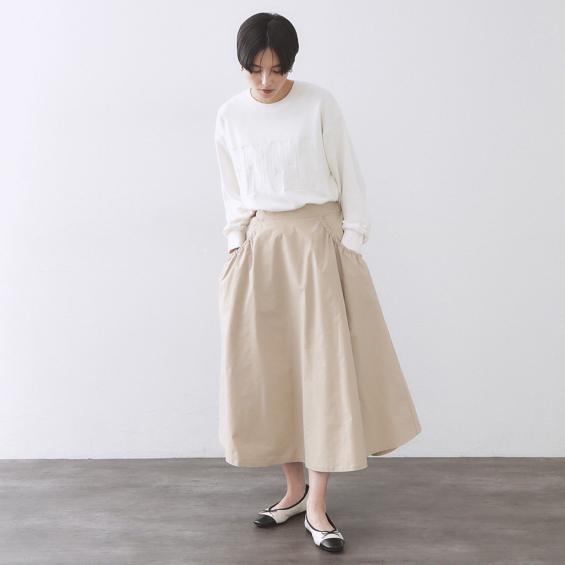 OPAQUE.CLIP「【低反発】フラットバレエシューズ」|パンプス|