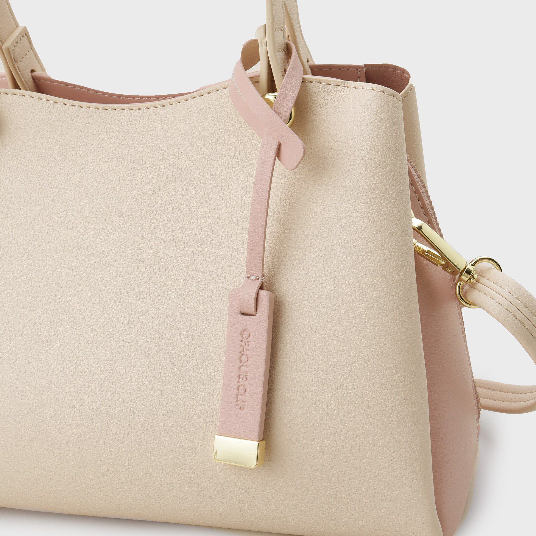 OPAQUE.CLIP「【2WAY】バイカラーミドルボストンバッグ」|ショルダー・メッセンジャー|