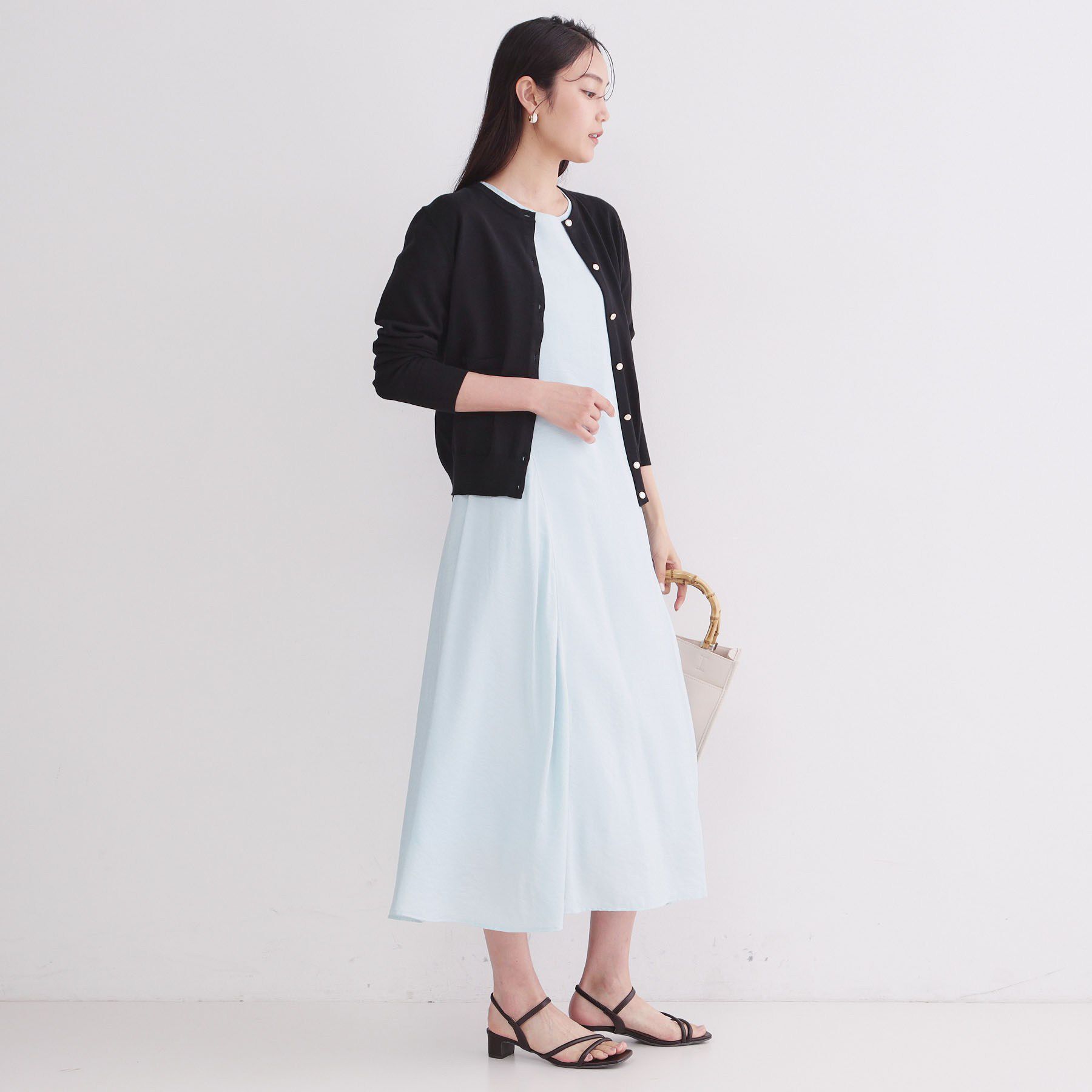 OPAQUE.CLIP「【UVケア】ポケットクルーニットカーディガン《洗濯機OK》」|カーディガン|