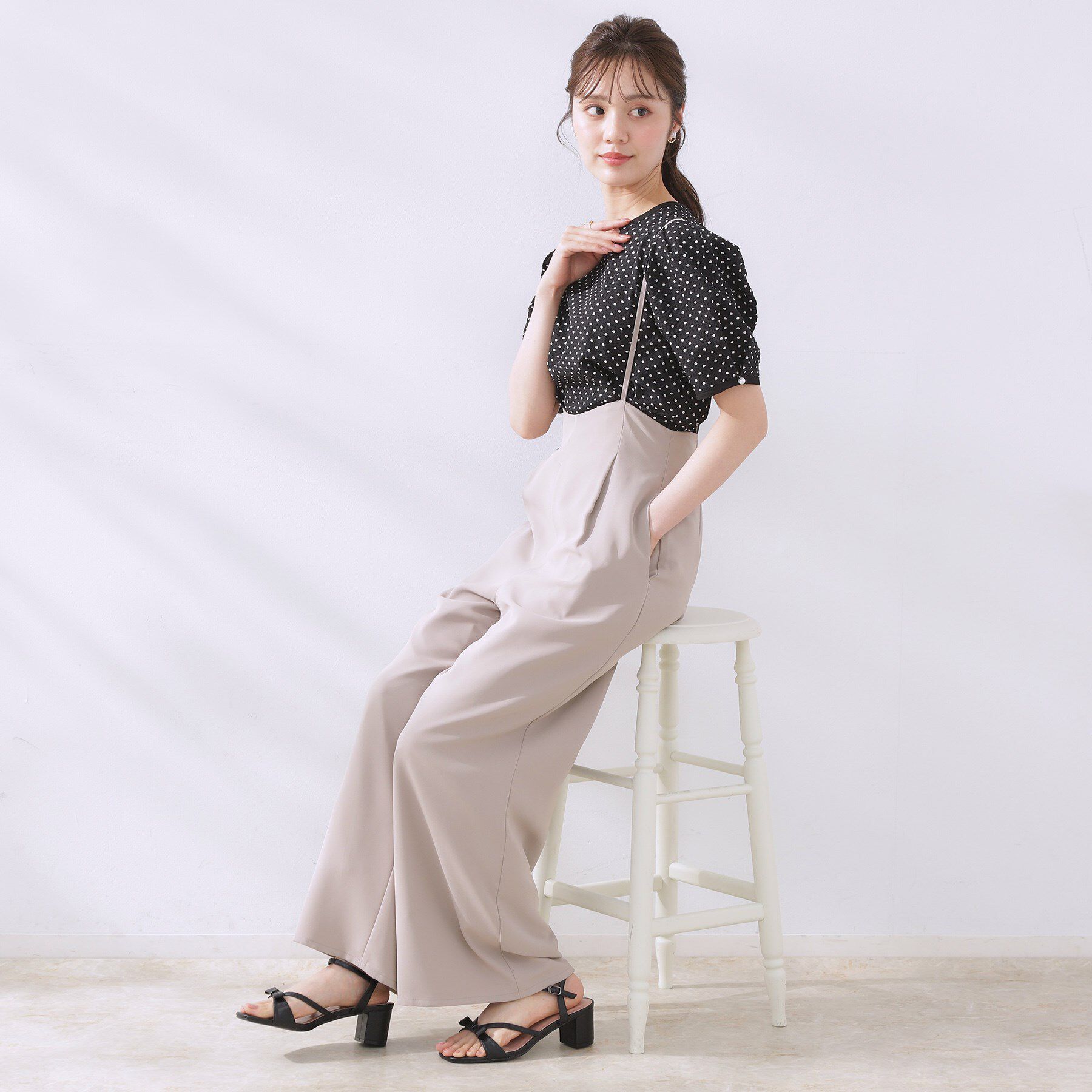 Couture broach「【マシンウォッシャブル・きれいめ】キャミロンパース」|その他|