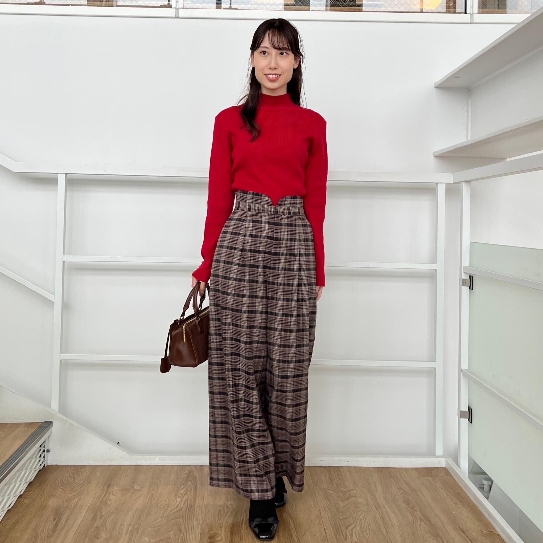 Couture broach「【多機能・フェミニン】パール調リブニット」|ニット・セーター|