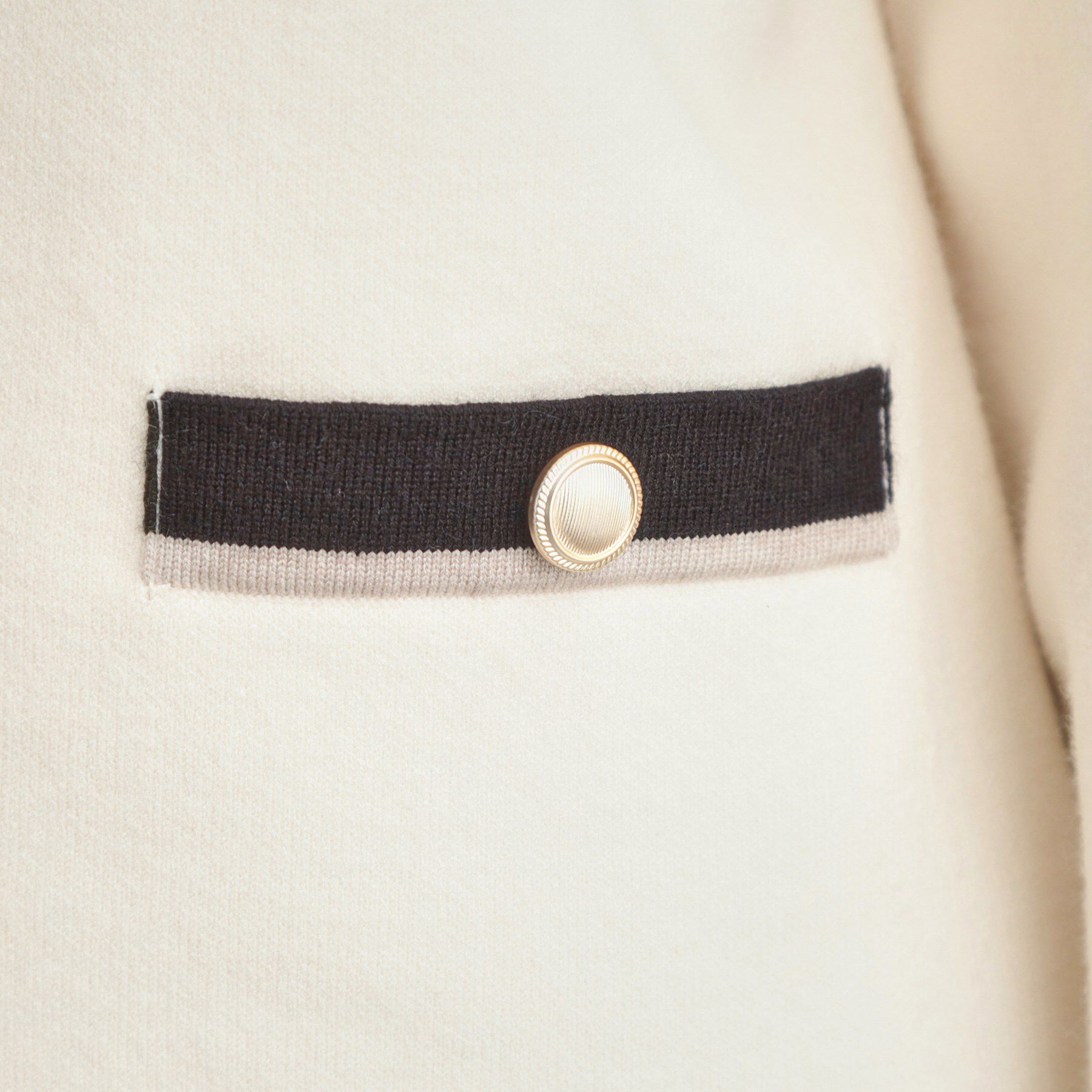 Couture broach「【通勤・大人上品】ムースタッチジャカード 配色スカラカーディ」|カーディガン|