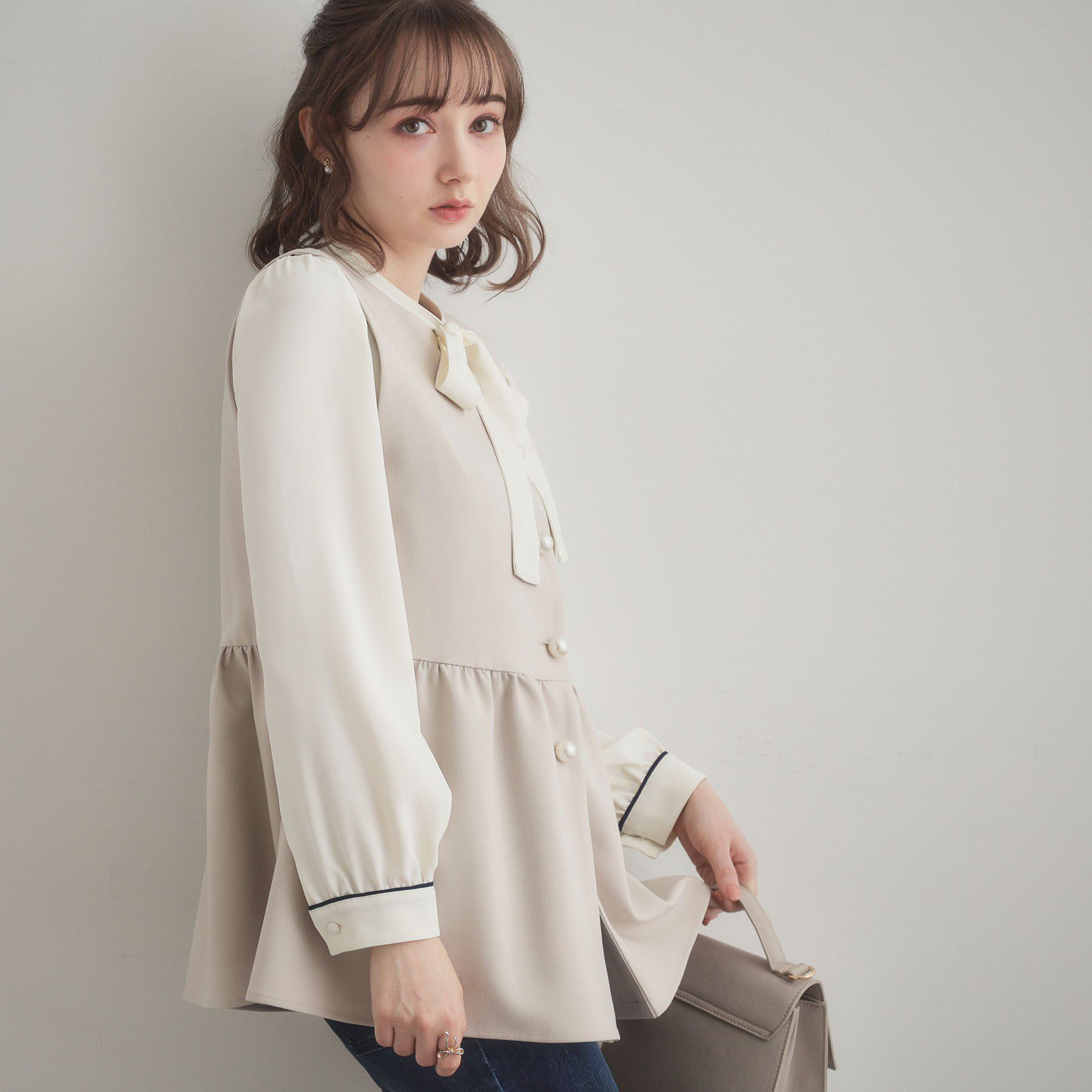 Couture broach「【ハレの日・通勤】TRダブルクロスジレ」|ベスト・ジレ|