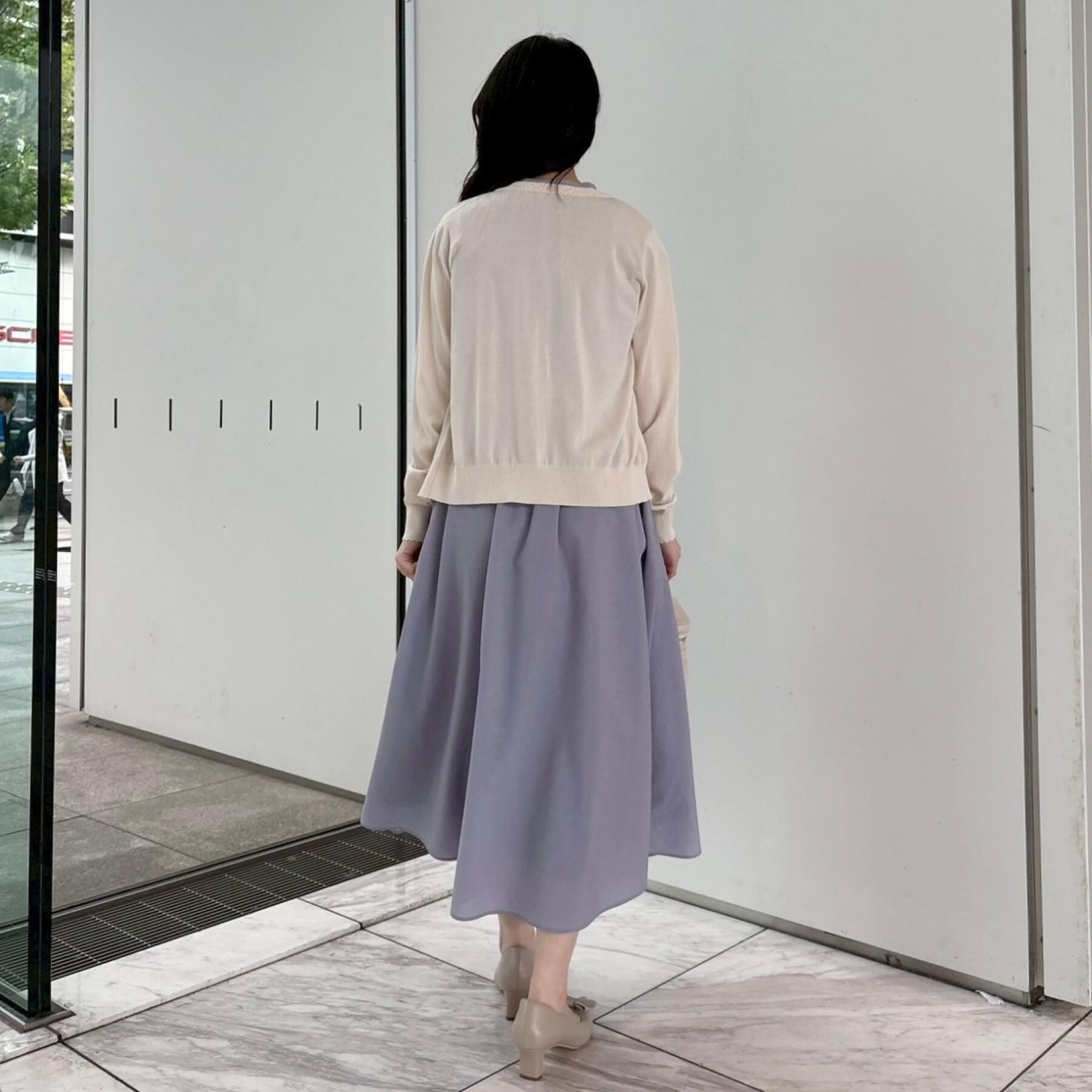 Couture broach「【洗える・着映え】リネンライク シアーワンピース」|ワンピース|