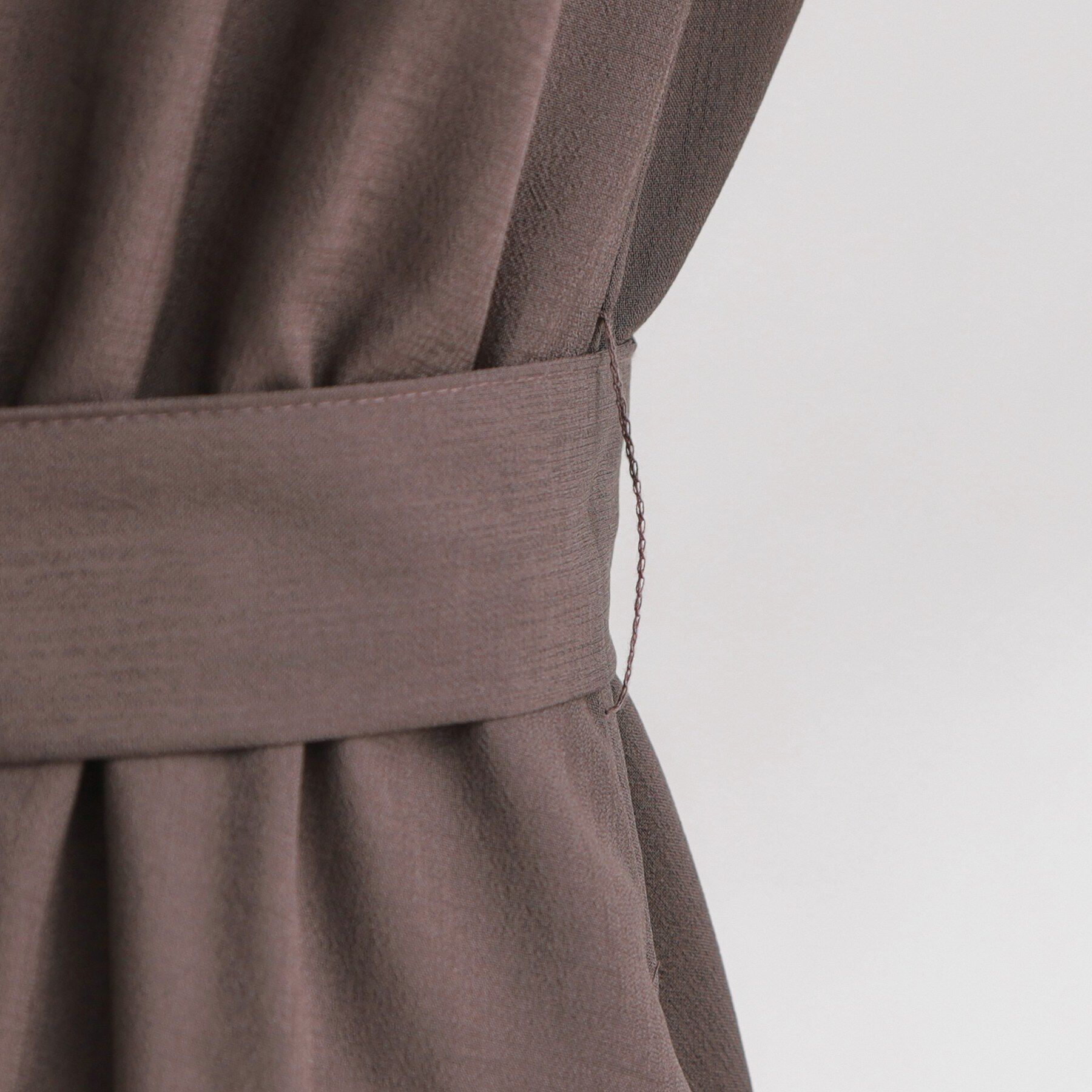 Couture broach「【洗える・着映え】リネンライク シアーワンピース」|ワンピース|