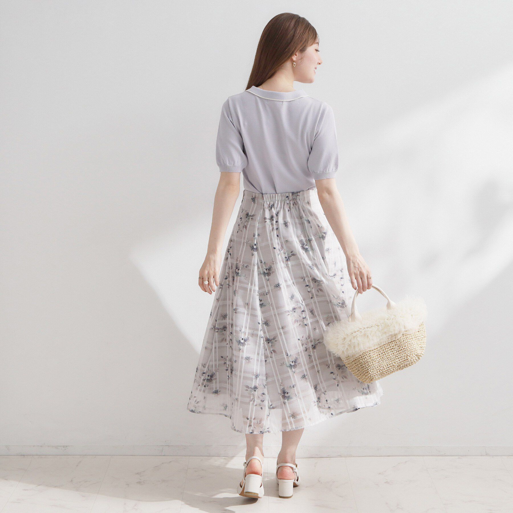 Couture broach「【洗える】フリル ポロ衿ニット」|ニット・セーター|