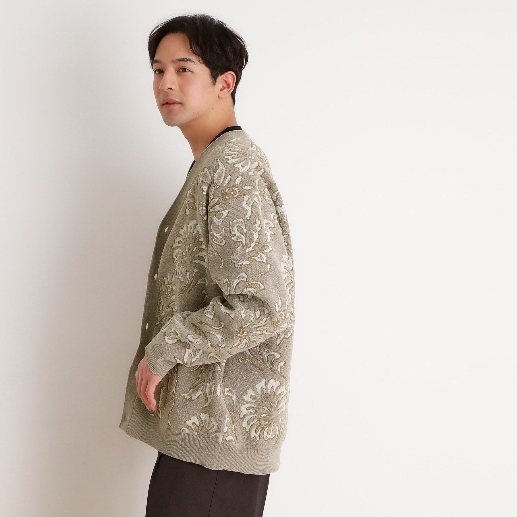 THE SHOP TK「モールジャカードカーディガン」|カーディガン|