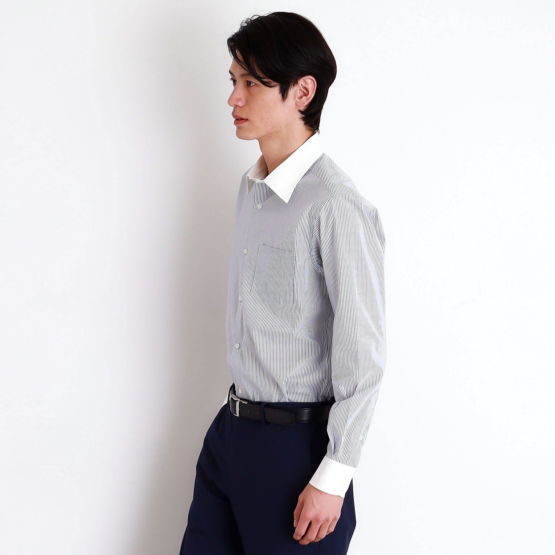 THE SHOP TK「ドレスストライプシャツ【洗濯機OK】」|シャツ・ブラウス|