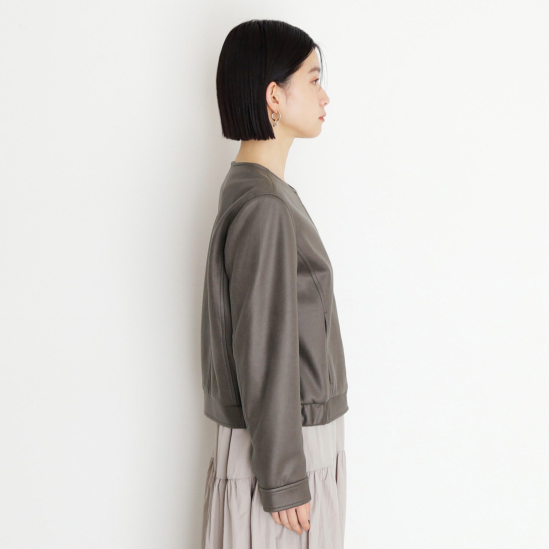 THE SHOP TK「ノーカラーブルゾン」|ブルゾン・スタジャン|