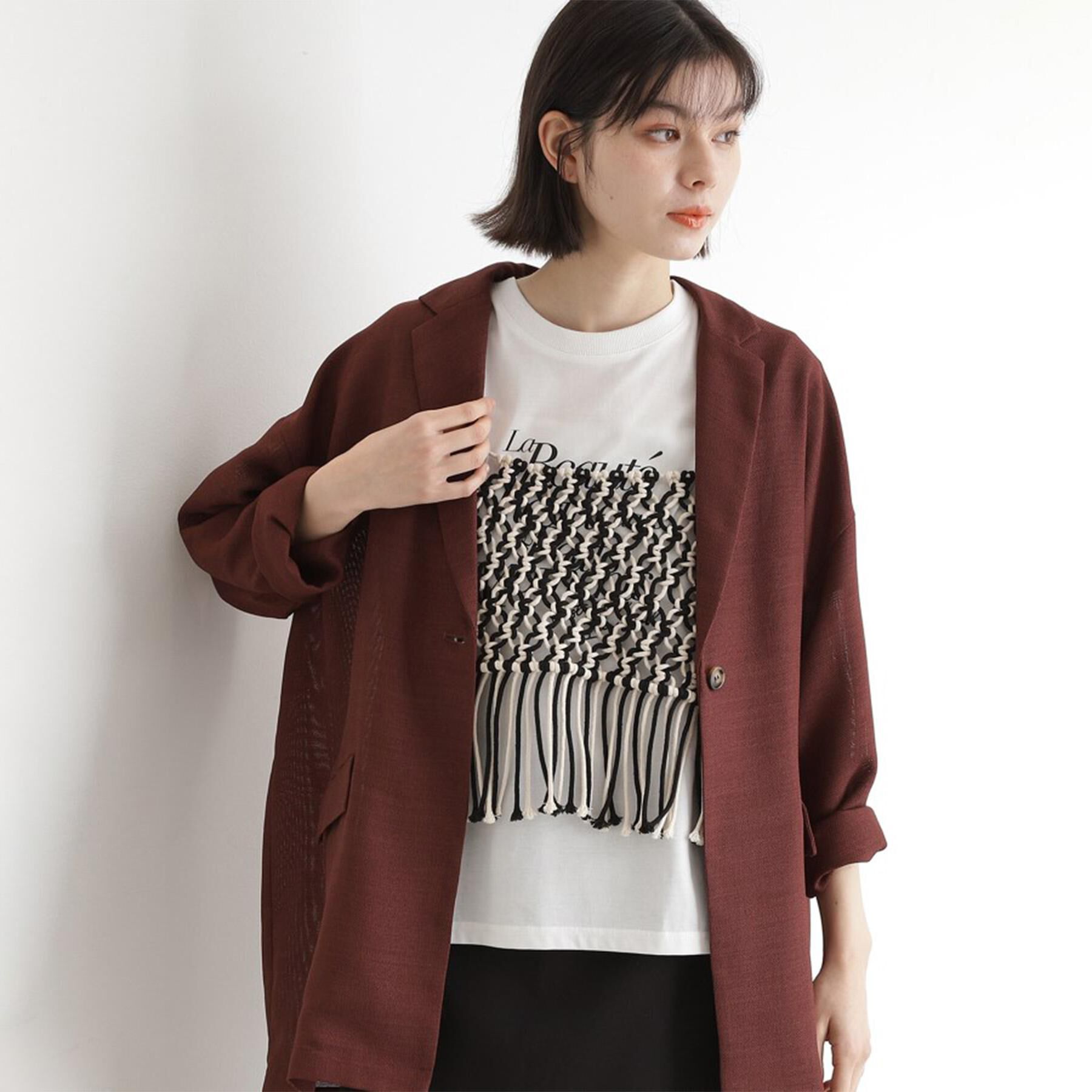 THE SHOP TK「マクラメビスチェ」|キャミソール|