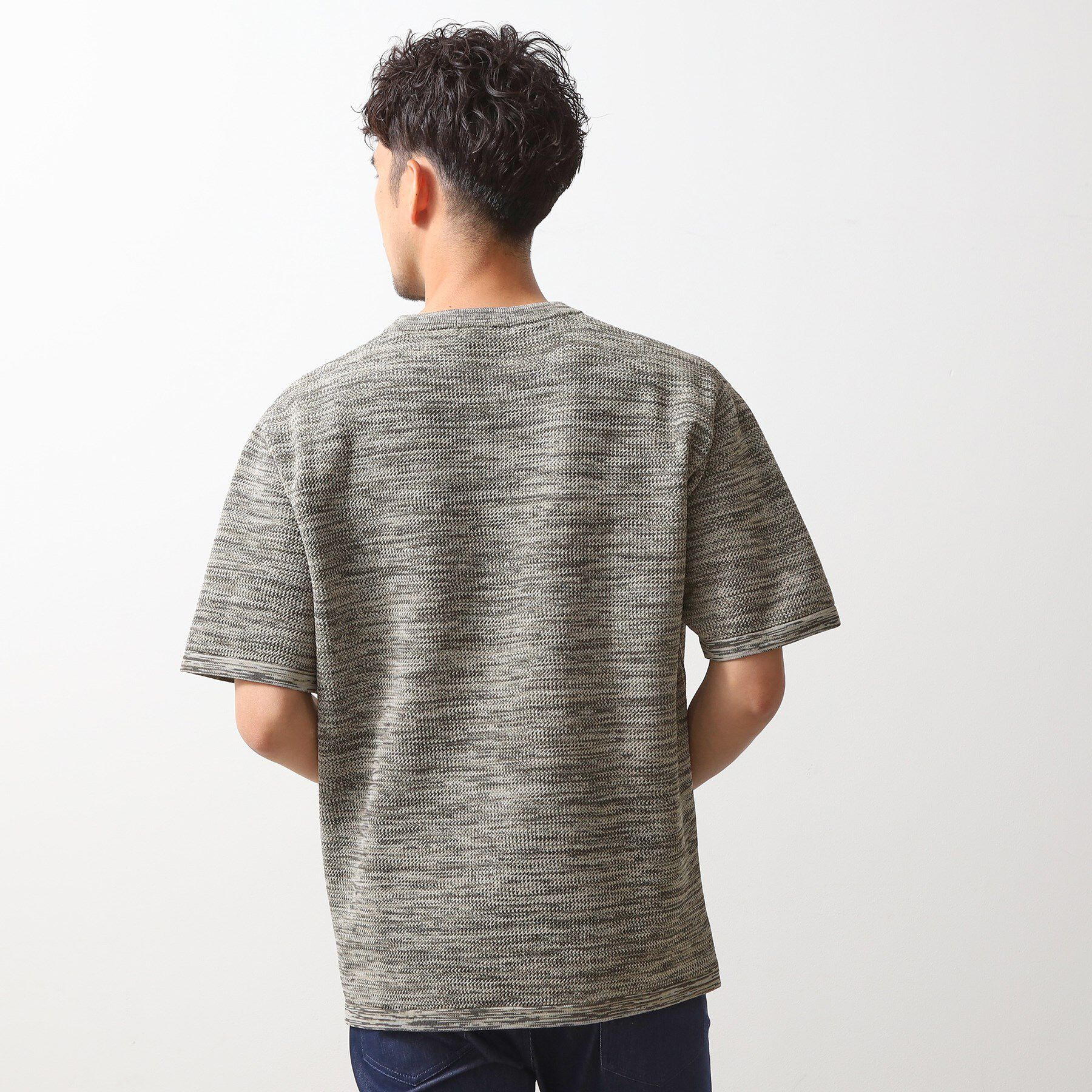 THE SHOP TK「ドライタッチ半袖ニットTシャツ　【洗濯機ＯＫ】」|ニット・セーター|