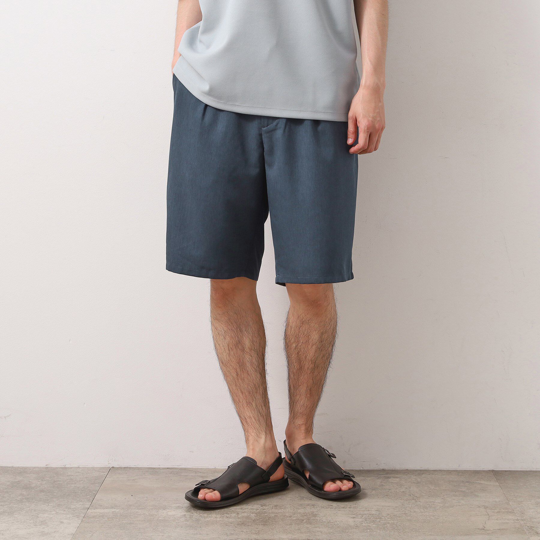 THE SHOP TK「クールファイバーショートパンツ　接触冷感／吸水速乾／UVケア／軽量／セットアップ可」|その他|ネイビー(094)