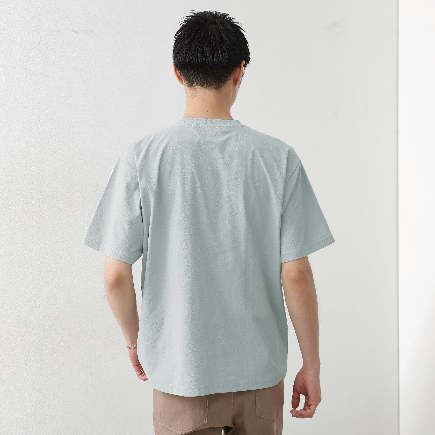 THE SHOP TK「パーフェクテックリンクス半袖Tシャツ 【接触冷感／吸水速乾／UVカット／洗濯機OK】」|Tシャツ・カットソー|