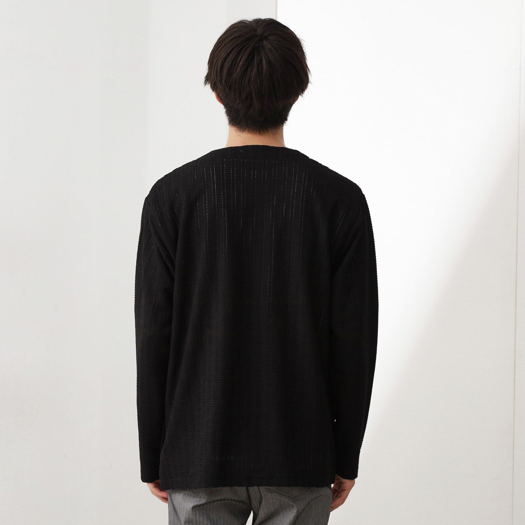 THE SHOP TK「【セットでお買い得！！】長袖カーディガン＋半袖Tシャツ　洗濯機OK/吸水速乾(Tシャツのみ)」|カーディガン|