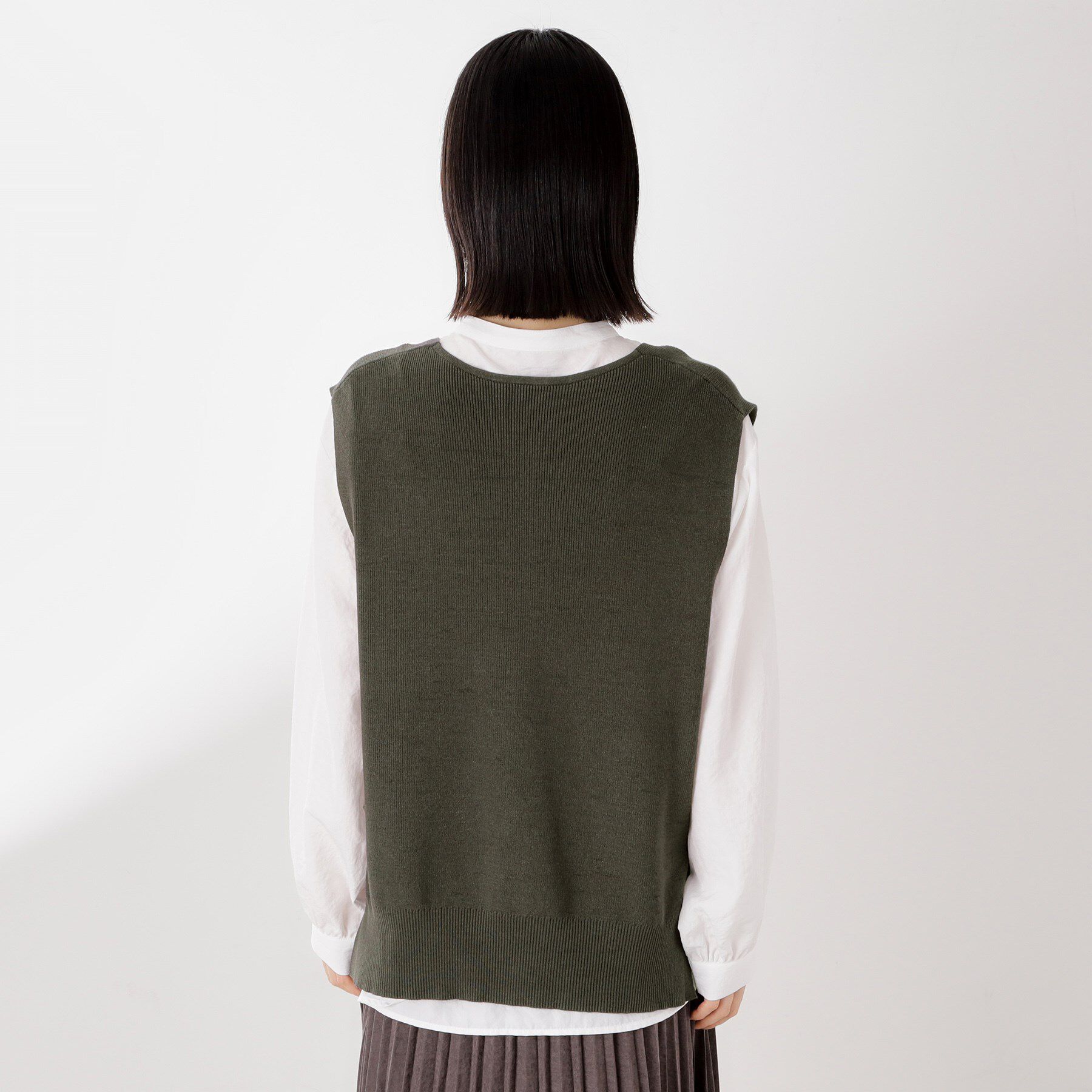 THE SHOP TK「【春まで着られる】ニットベスト＆ブラウスセット/洗濯機OK」|シャツ・ブラウス|