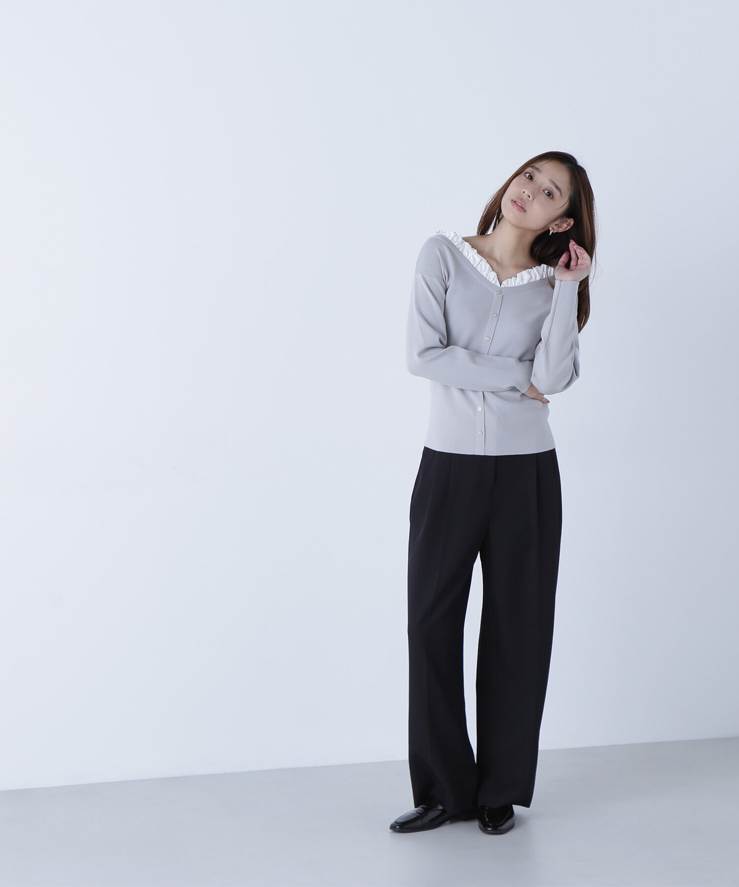  「くびれ仕込みベルテッドパンツ」|その他|