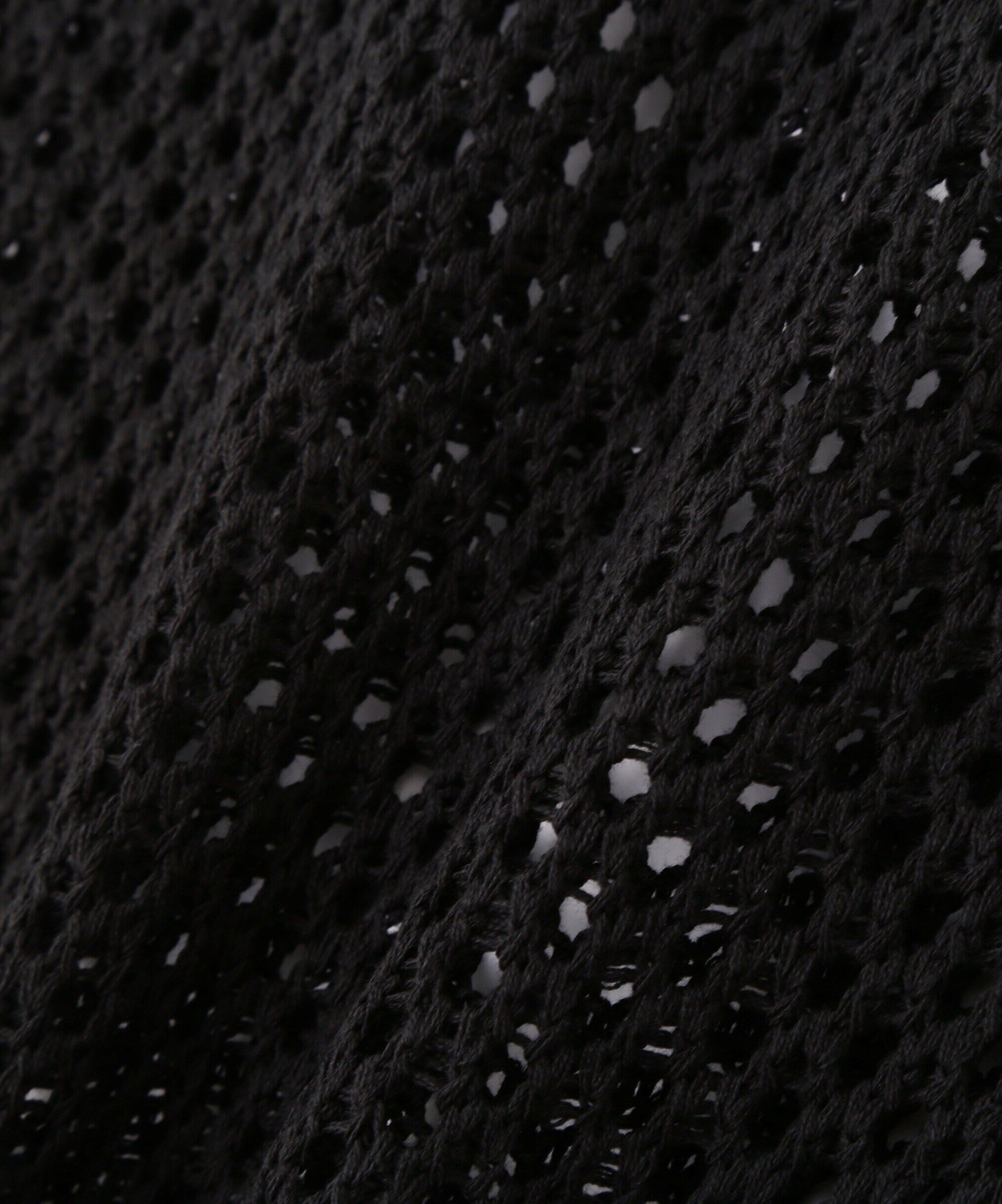  「メッシュロゴニットベスト」|ニット・セーター|