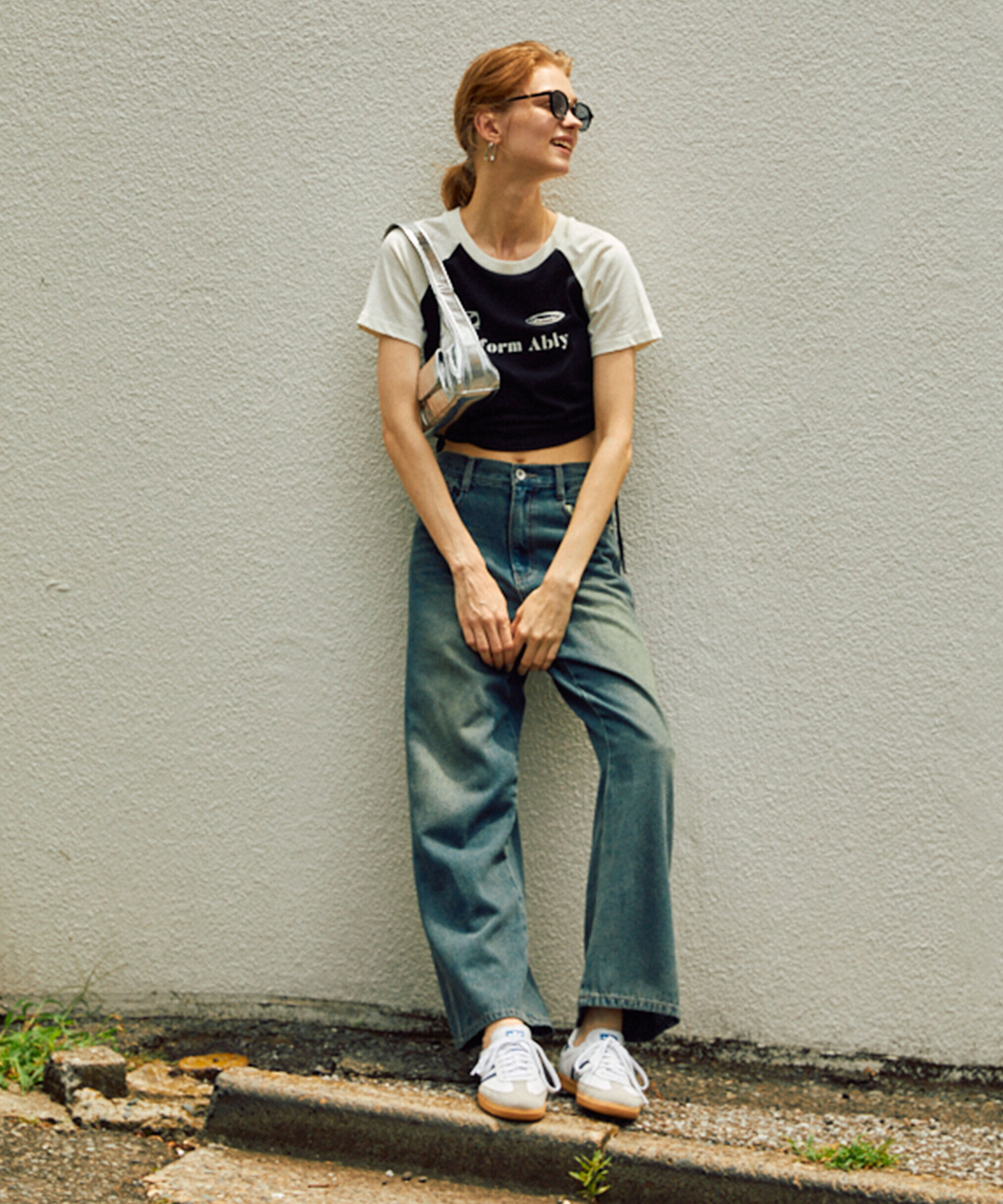  「[XS-Lサイズ展開]サイドパネルヴィンテージライクワイドデニム」|その他|