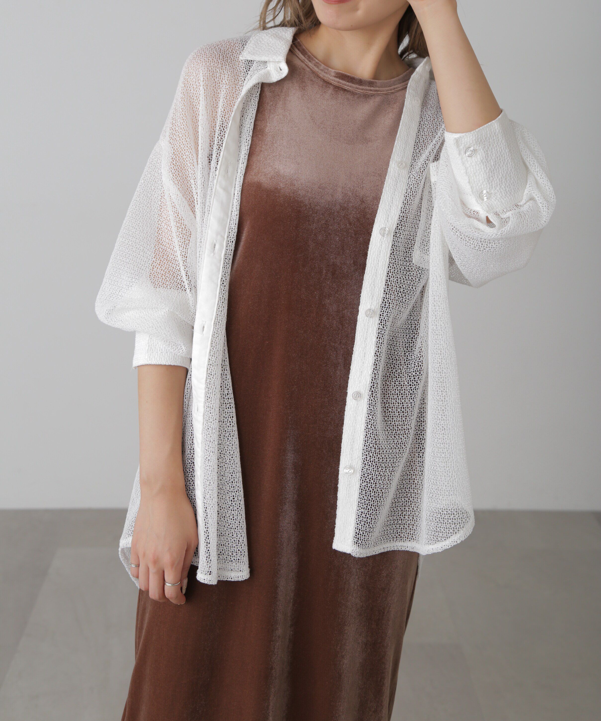  「ベロアアメスリタンクトップワンピース」|ワンピース|