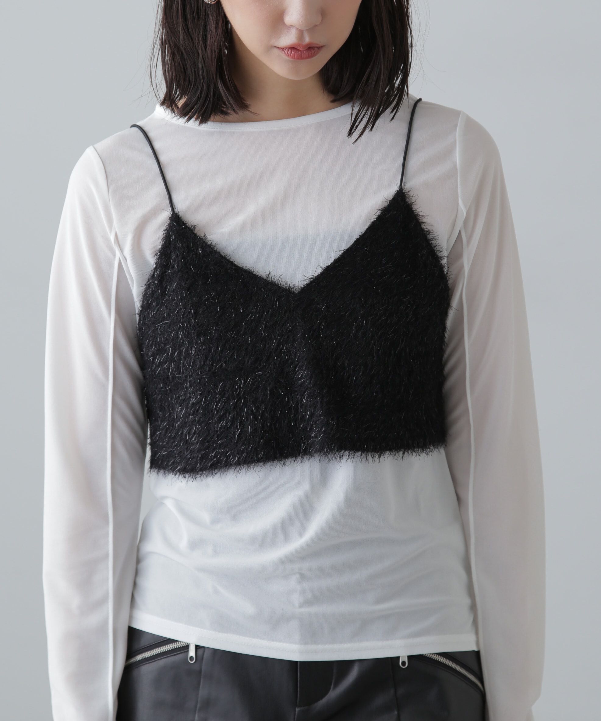  「ラメキャミソールビスチェ」|シャツ・ブラウス|