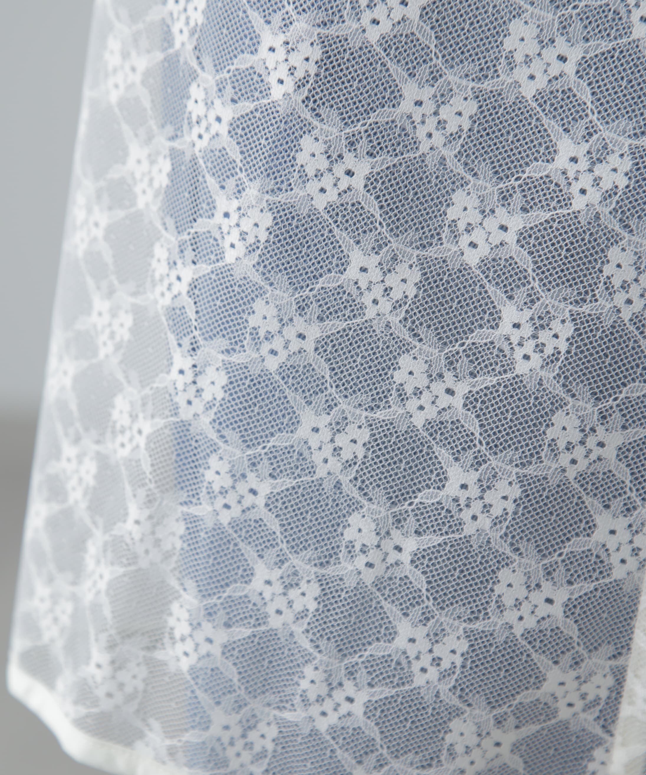  「レースラップレイヤードスカート」|スカート|