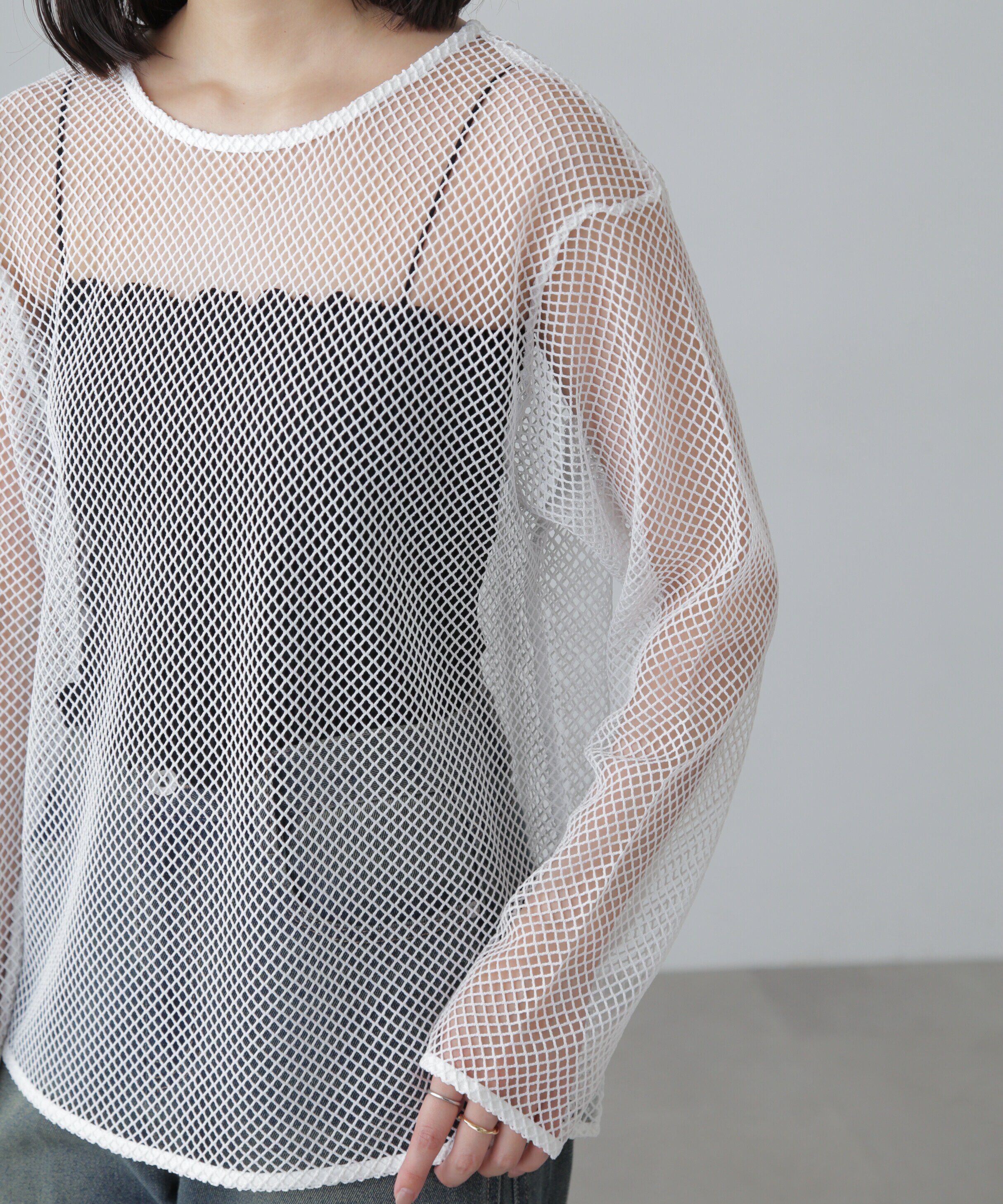  「メッシュロングTシャツ」|Tシャツ・カットソー|