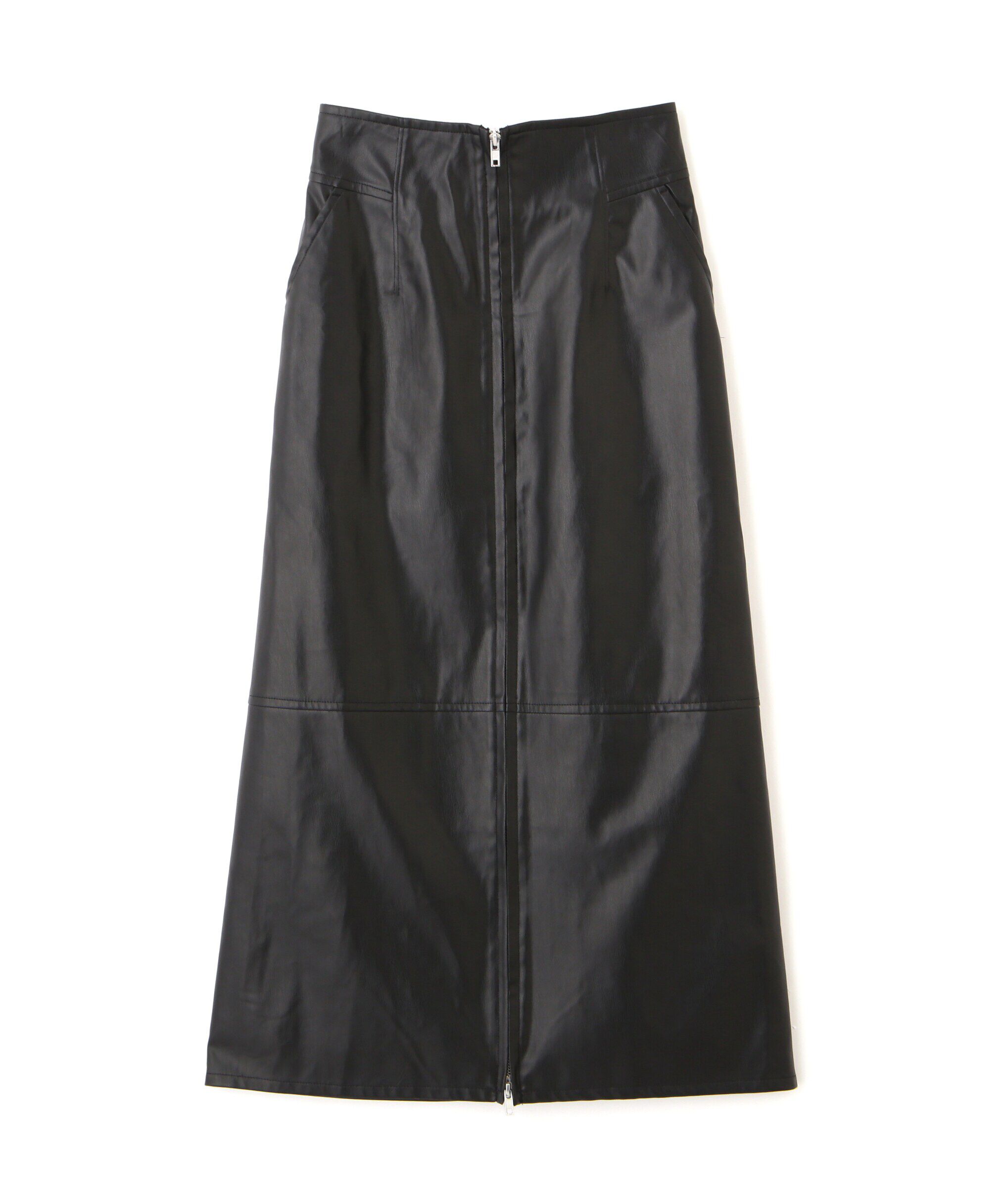  「フロントジップナロースカート」|スカート|