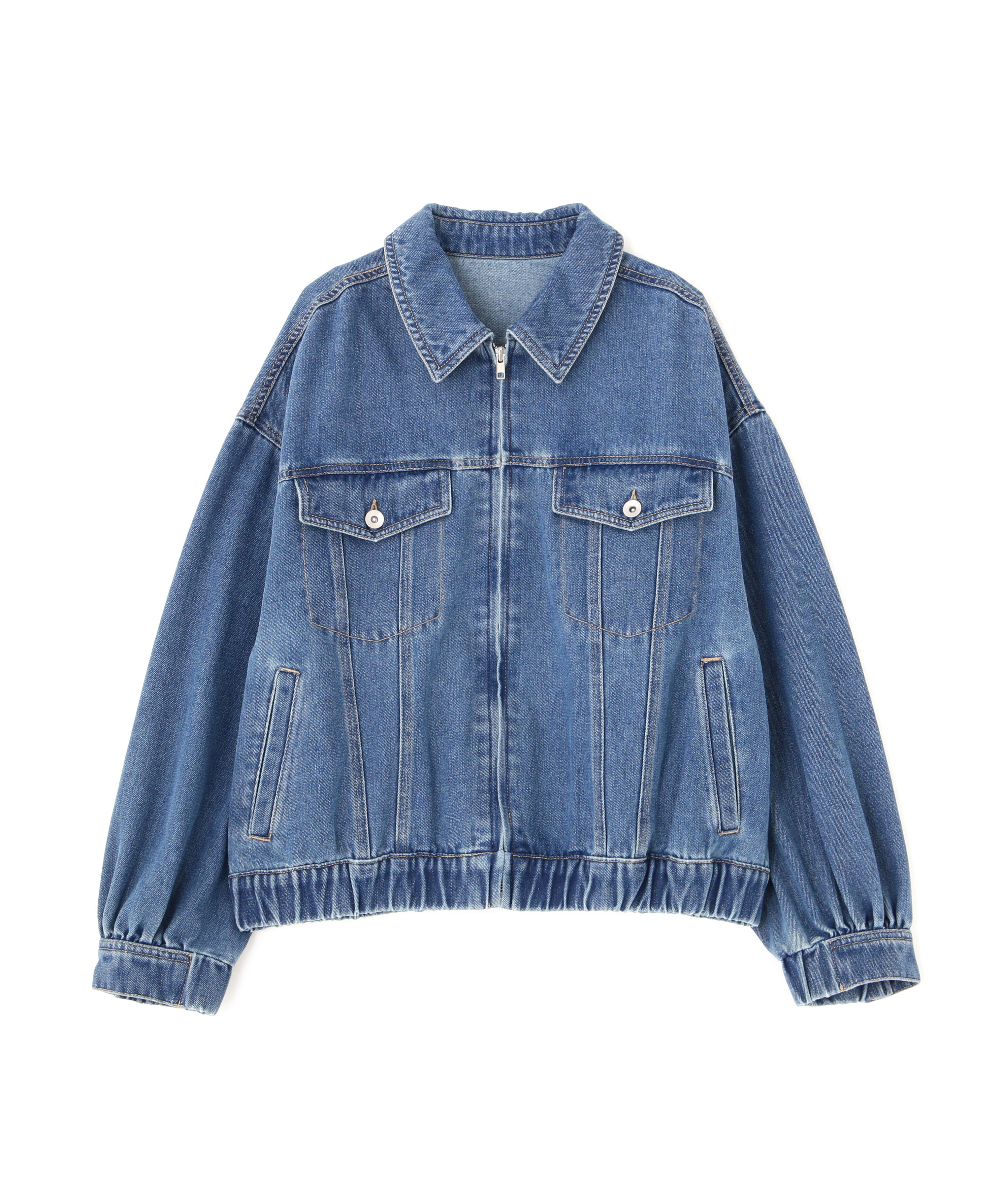  「オーバーサイズデニムジャケット」|ブルゾン・スタジャン|