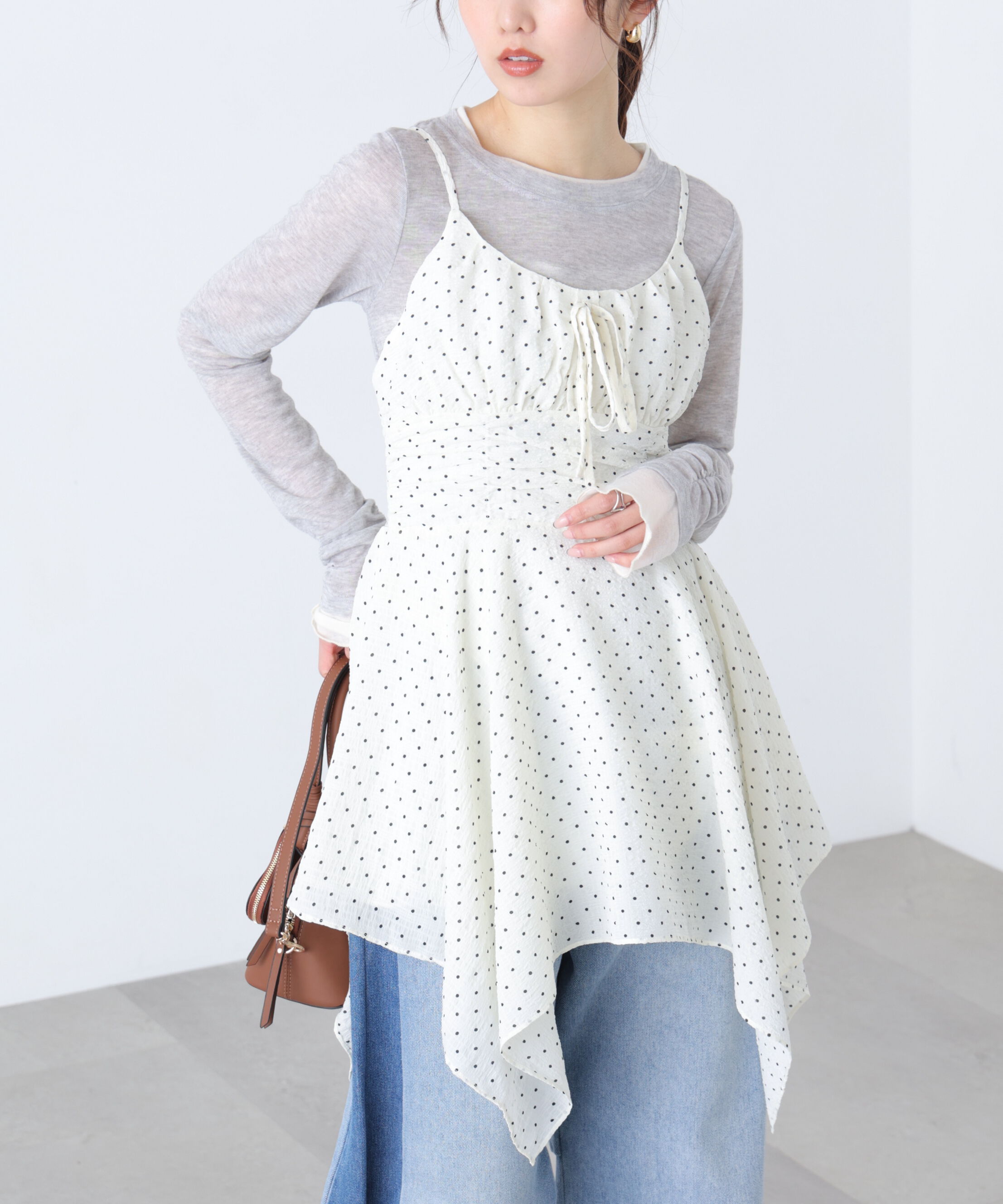  「イレヘムチュニックキャミワンピース」|ワンピース|オフベースド 1