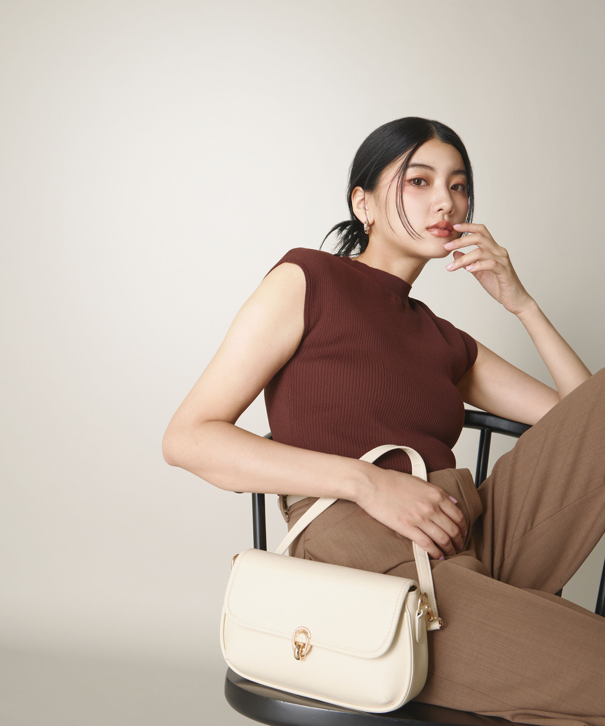 PROPORTION BODY DRESSING「ボトルネックリブニット」|ニット・セーター|