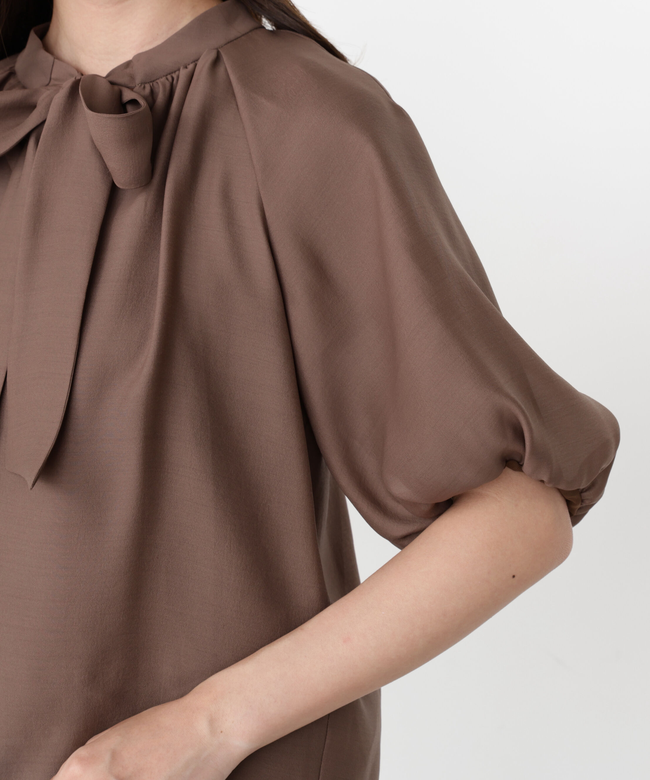 PROPORTION BODY DRESSING「バルーンスリーブリボンブラウス」|シャツ・ブラウス|