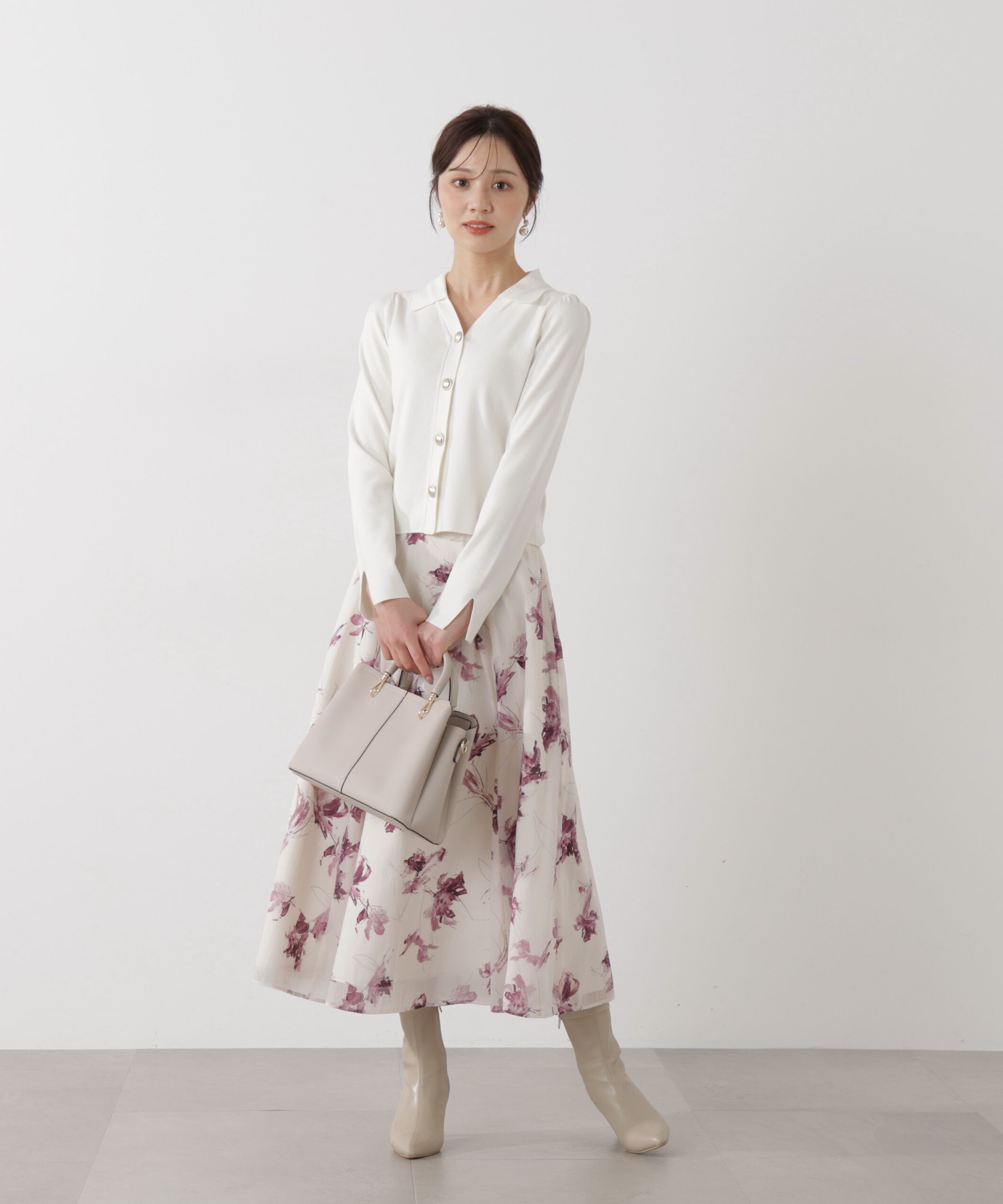 PROPORTION BODY DRESSING「フラワープリントスカート」|スカート|