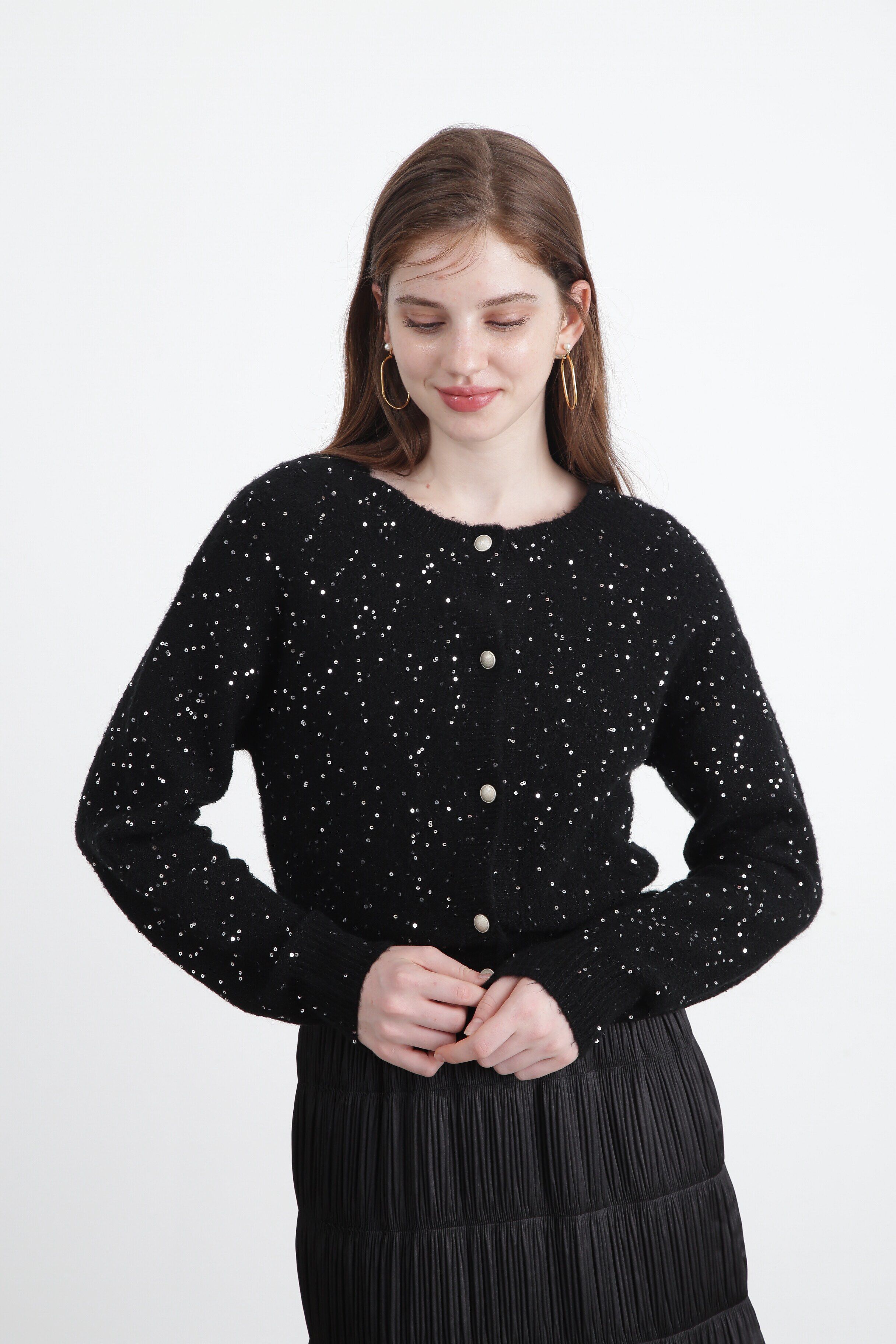  「◆スパンコールニットカーディガン」|その他|