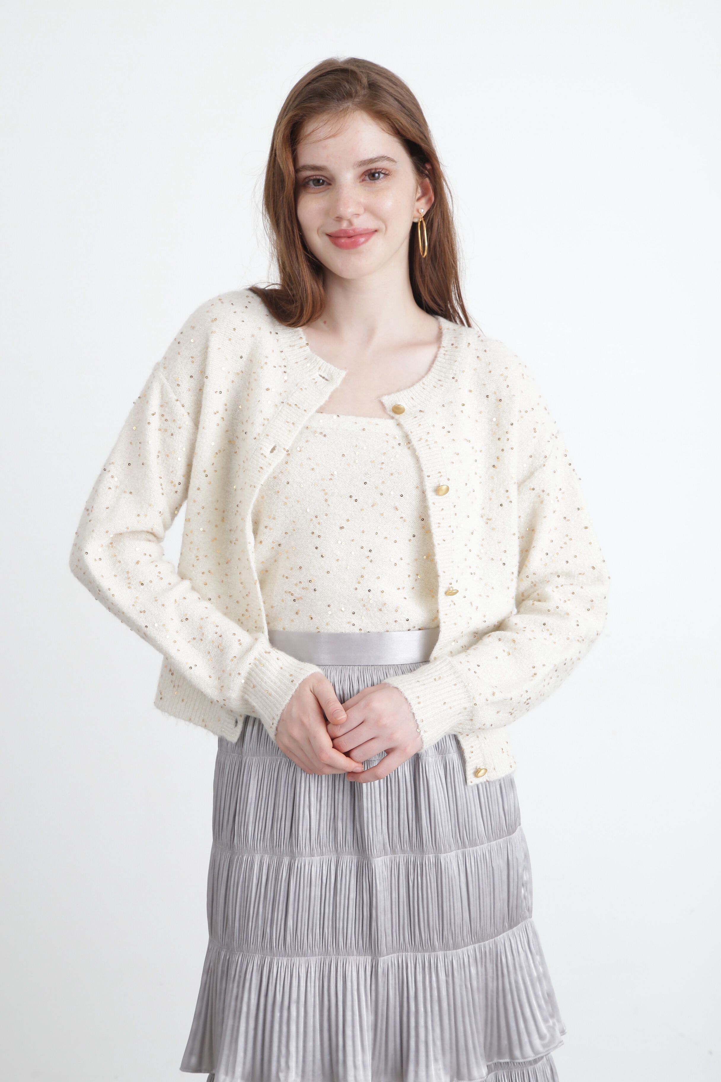  「◆スパンコールニットカーディガン」|その他|