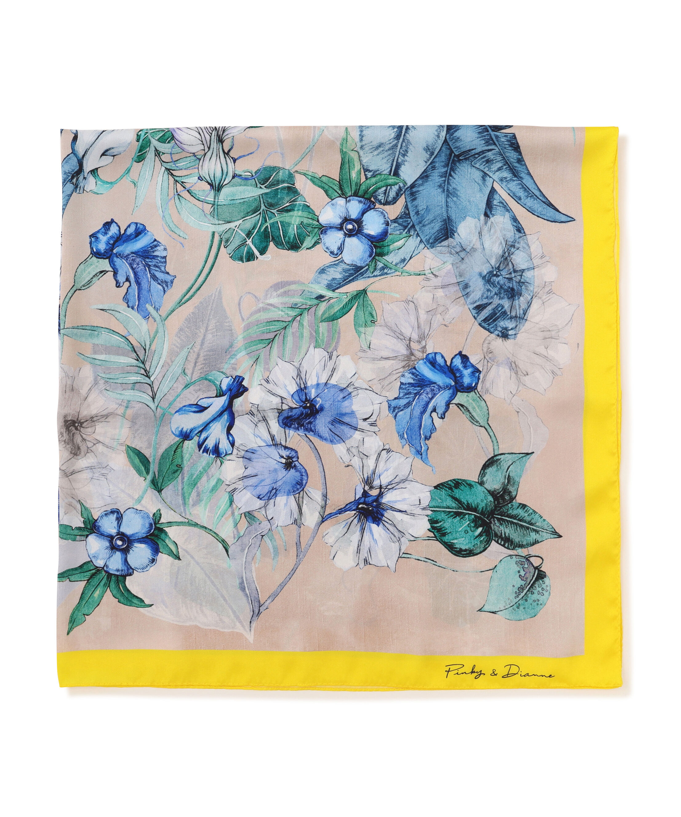  「ボタニカルアートプリントスカーフ」|バンダナ・スカーフ|