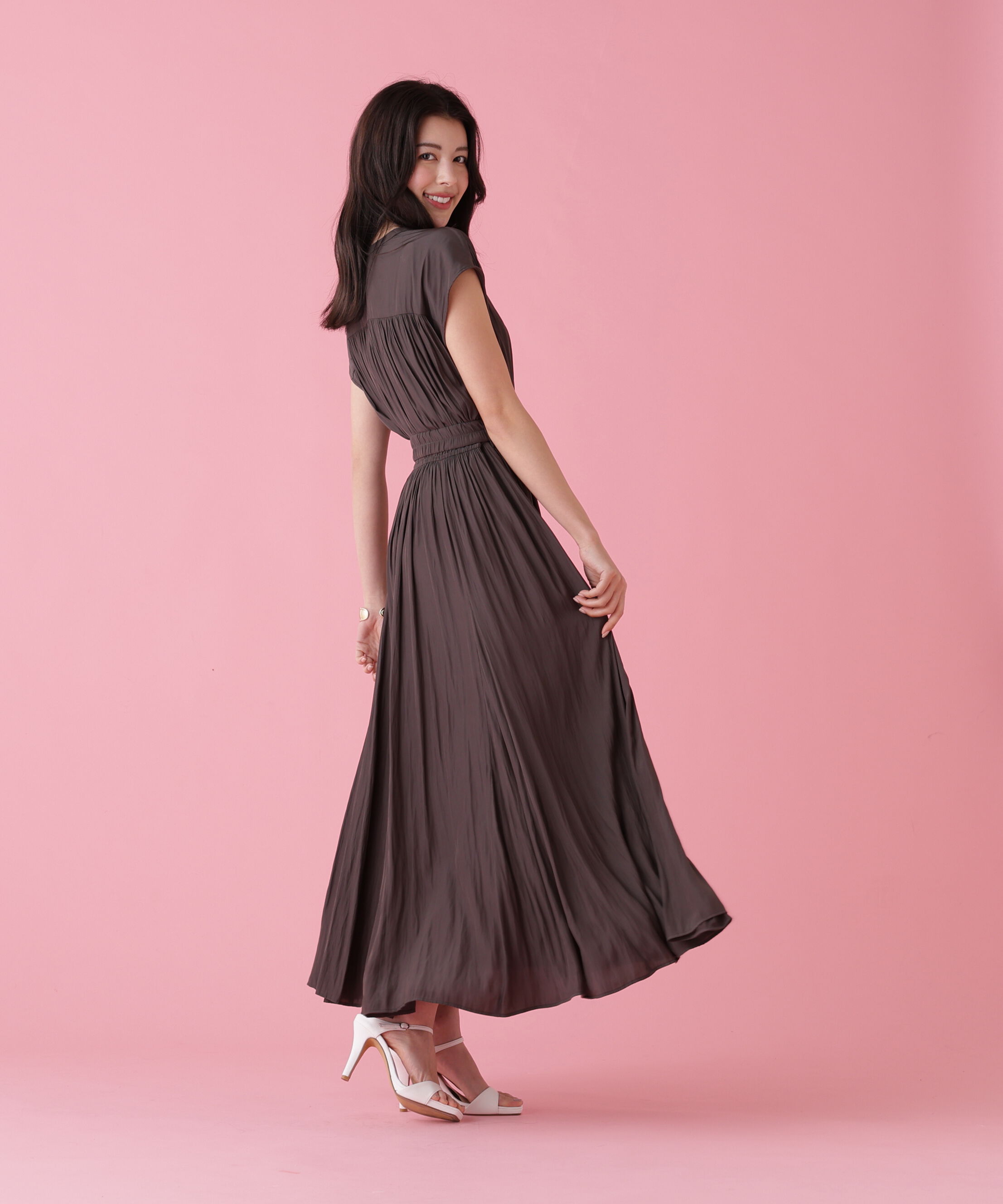  「カッセンロングフレアワンピース」|ワンピース|