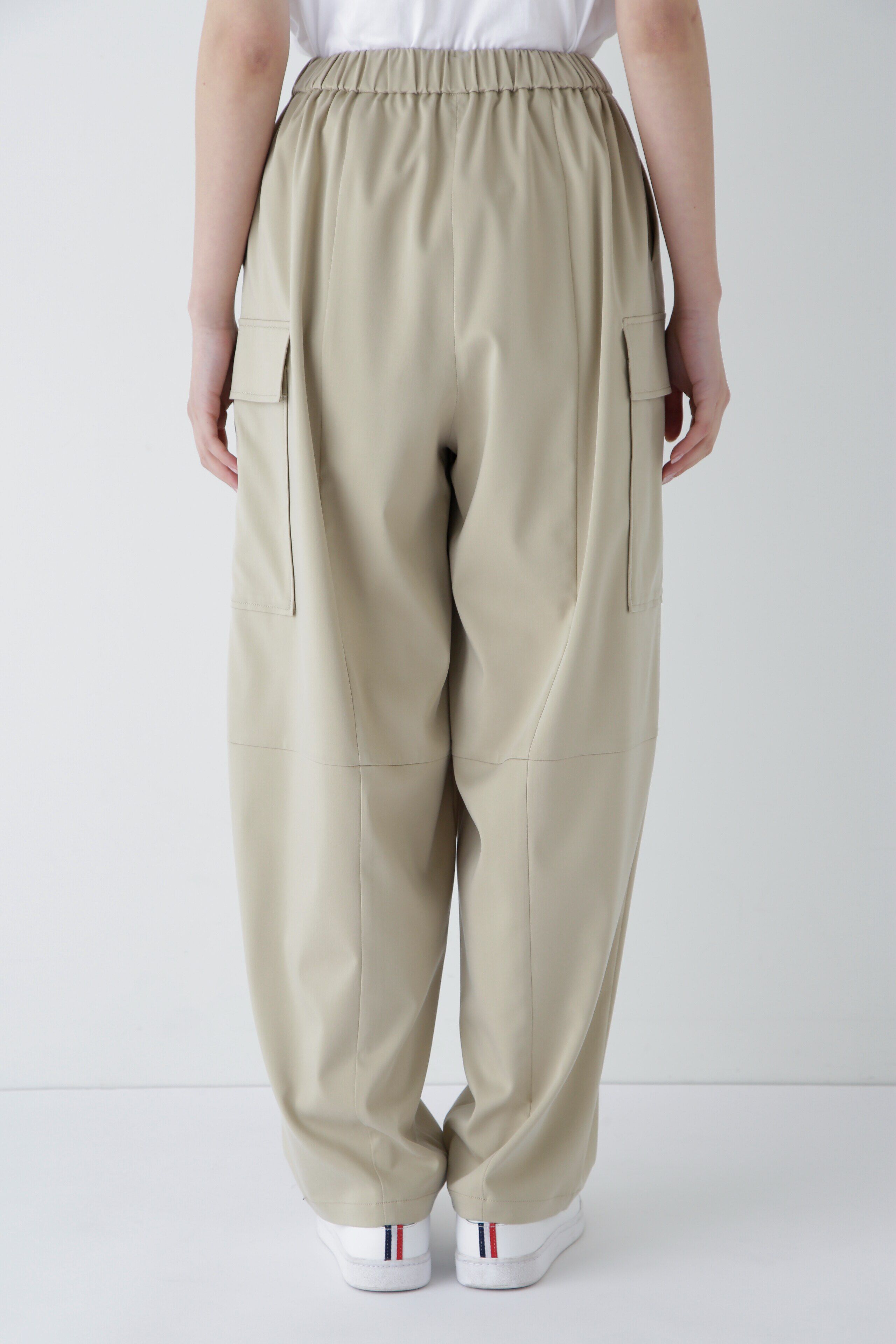  「◆キュプラポリエステル フィブリルサテンストレッチパンツ」|その他|