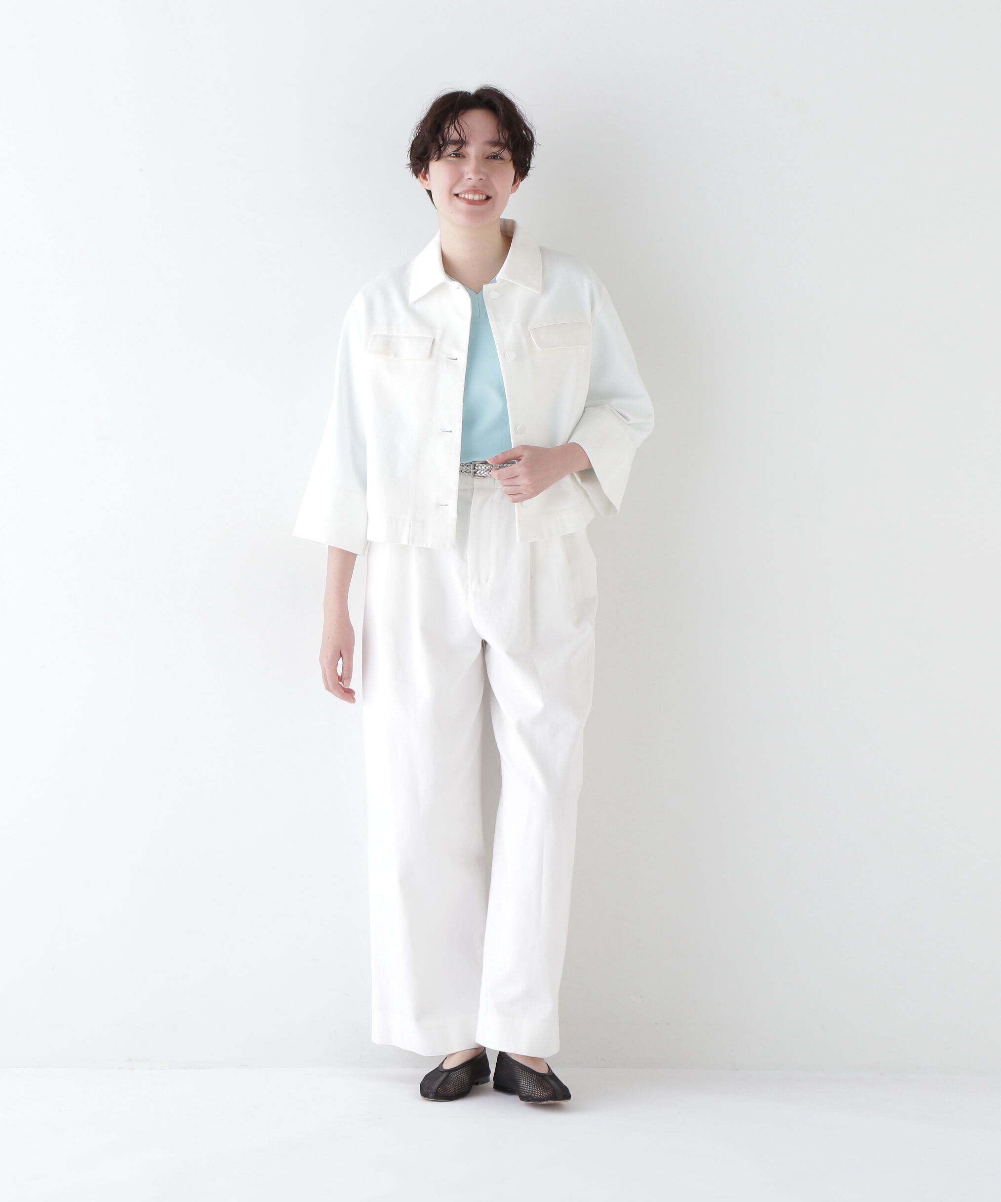  「◆コットン麻カツラギタックパンツ」|その他|